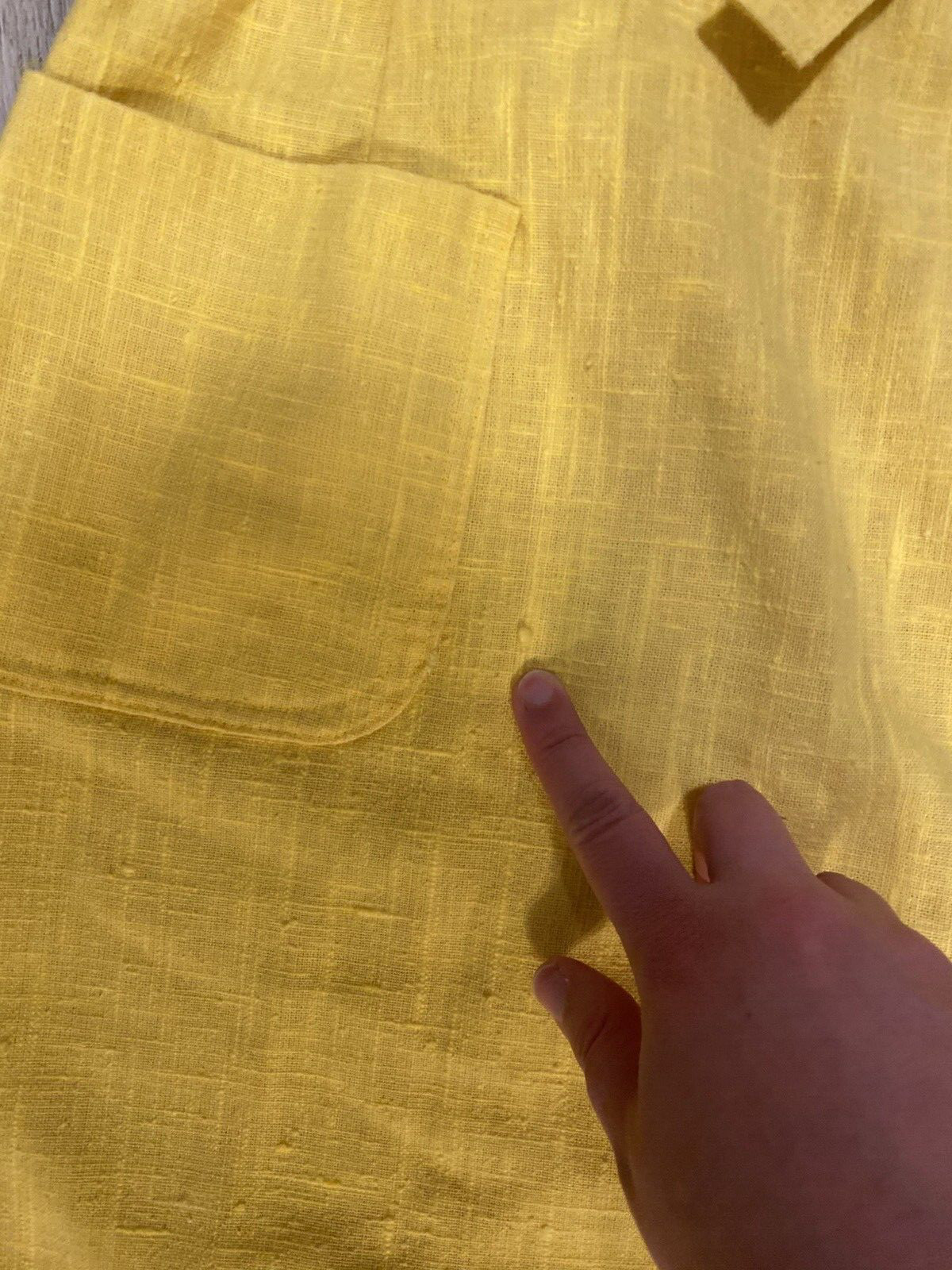 Vintage 70s Yellow Apron Wrap Skirt Young Traditions XS Or One Size Pockets