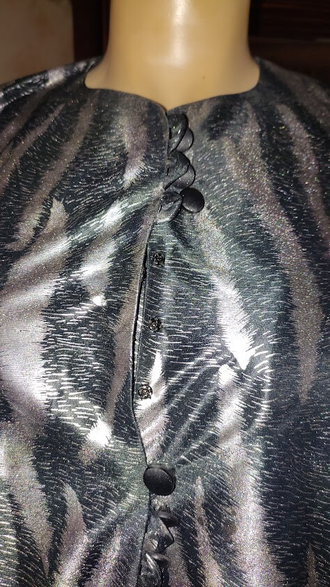 Evening dress cocktail dress from the 60s-size 42/44 black/silver