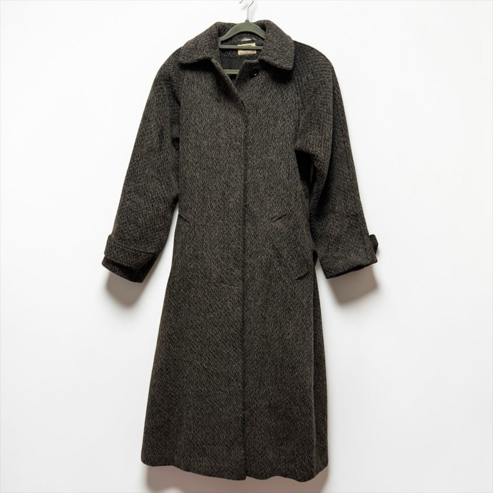 Vintage Central Park Coat Winter Wool Blend Charcoal Gray Women’s 4