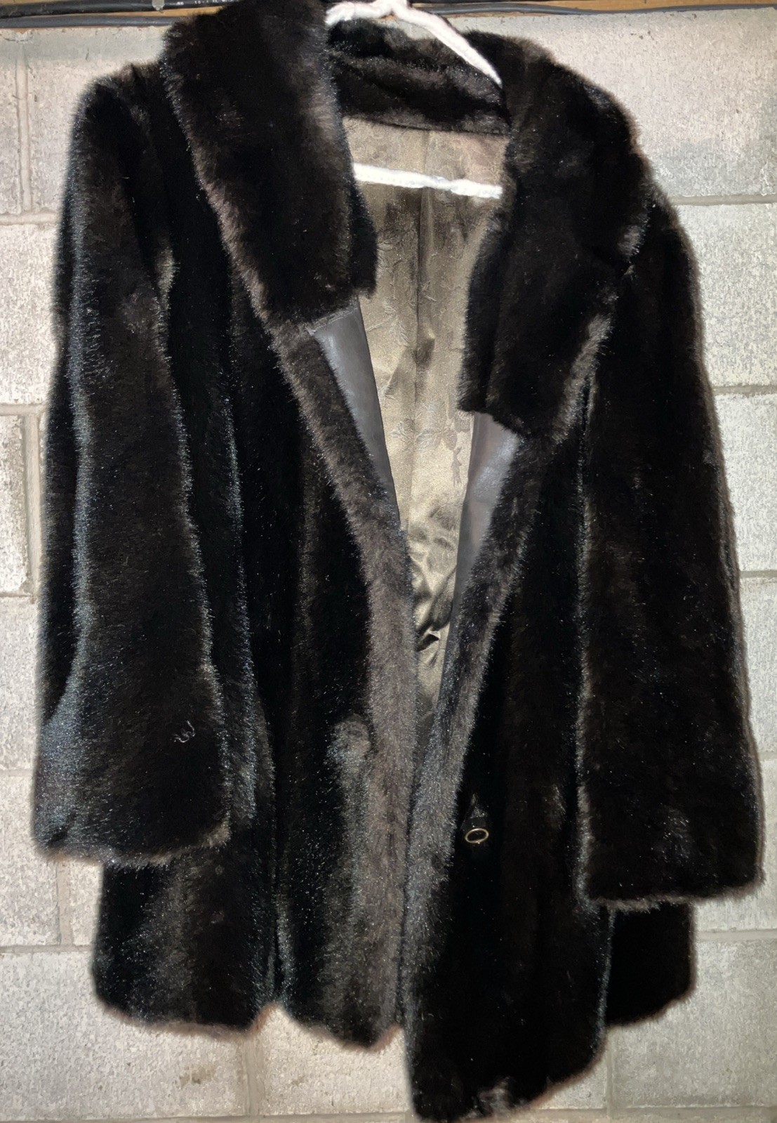Vintage Mincara Styled by Russel Taylor”Faux Fur Coat M Lined Chic Vintage Luxe