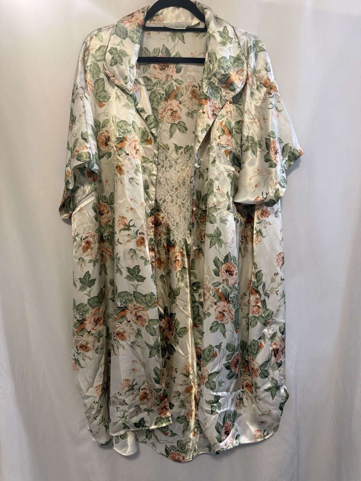 Vintage Intimate Pleasures Button Up Gown Robe Size 26/28 SKU 0125