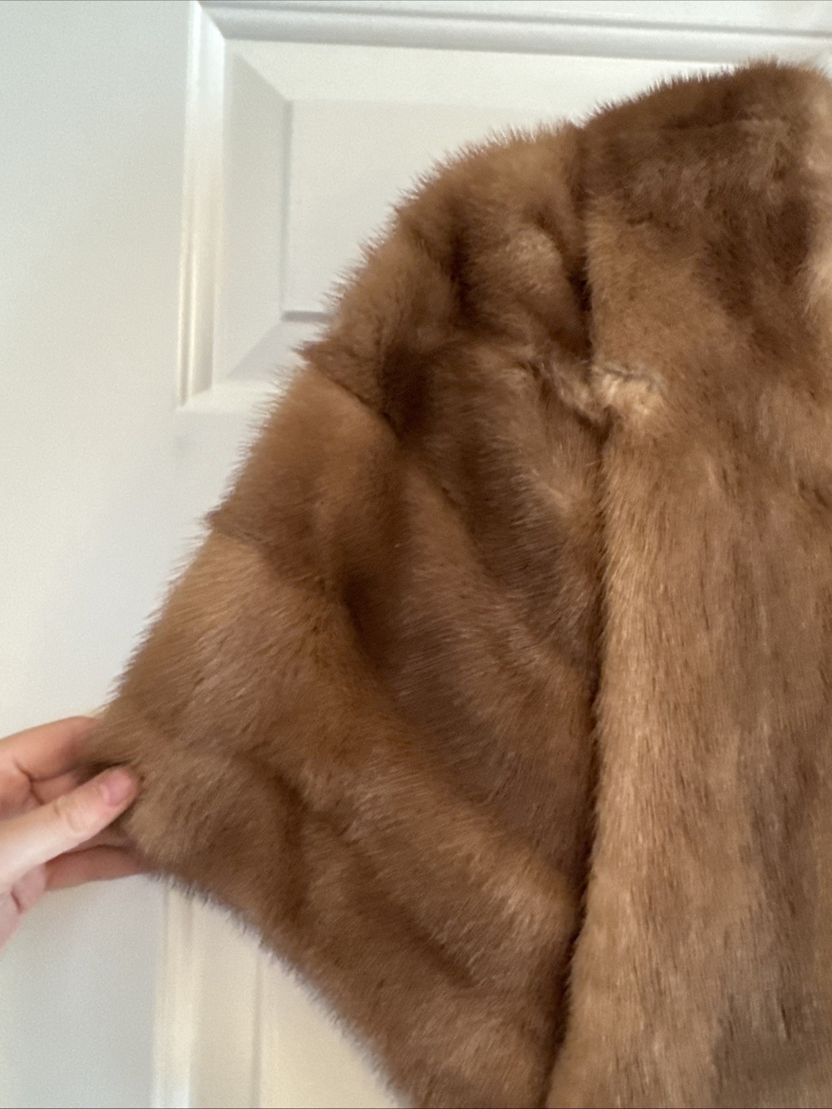 Vintage Women’s Mink Stole J.L. Hudson’s Detroit Capelet – One Size Bt1