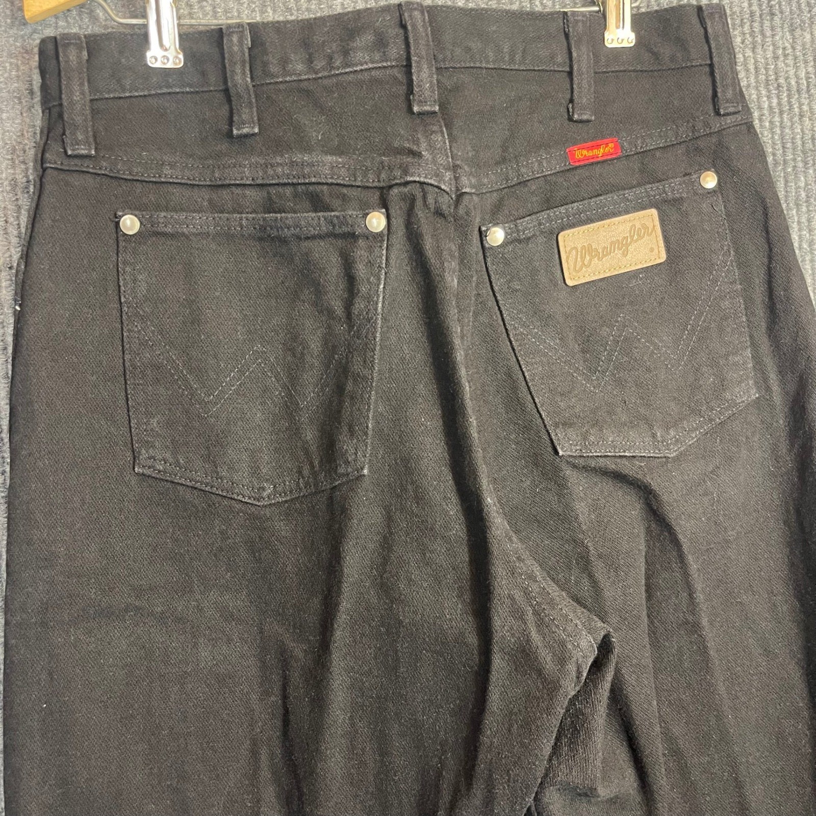 Vintage 80s 90s Wrangler 14MWZWK Cowboy Cut Jeans Womens 13×32 Black USA Western