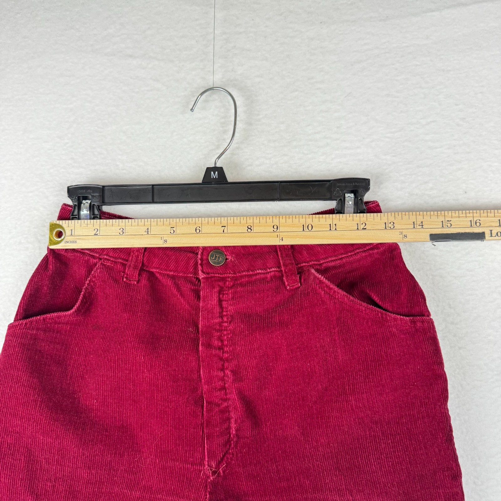 VTG 70s Sears Roebuck Jeans That Fit Women’s 10 26×30 Red Corduroy Talon 42 USA