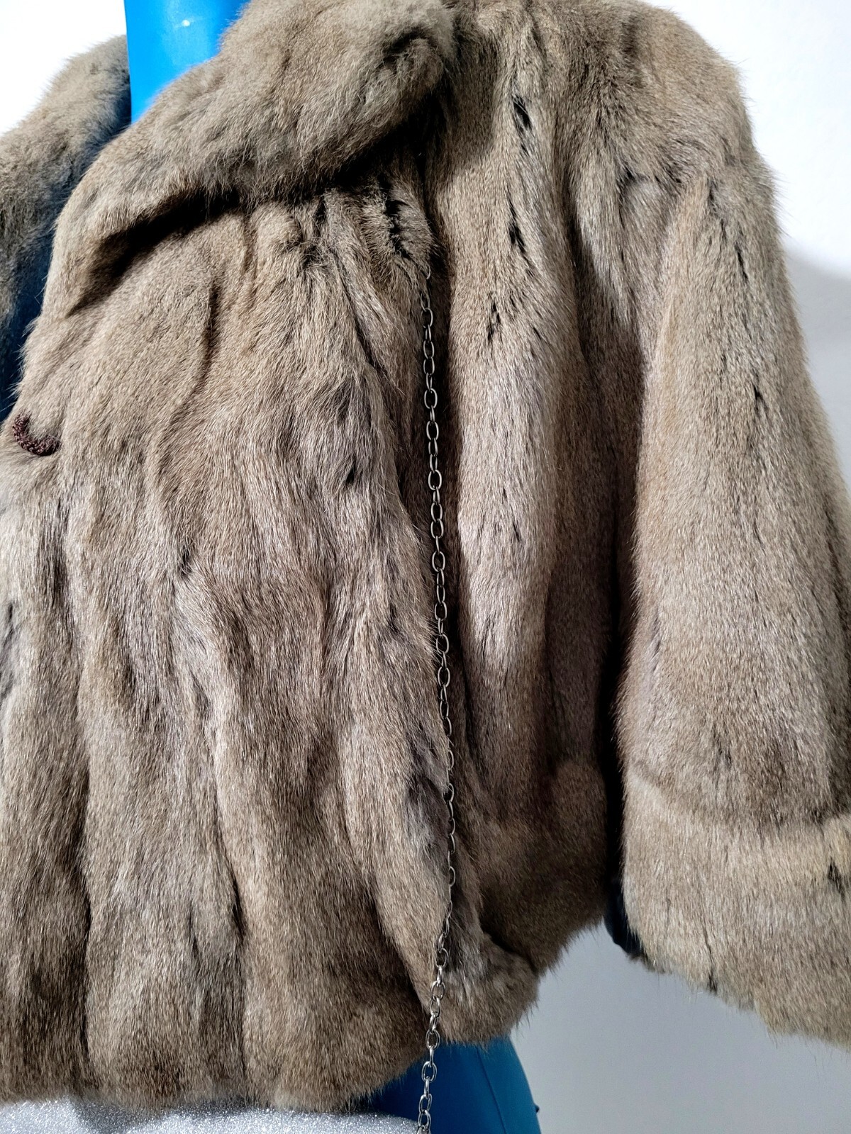 Beautifull Vintage Mink Genuine Cape Capelet Stole Brown Size M Bullock’s Furfs