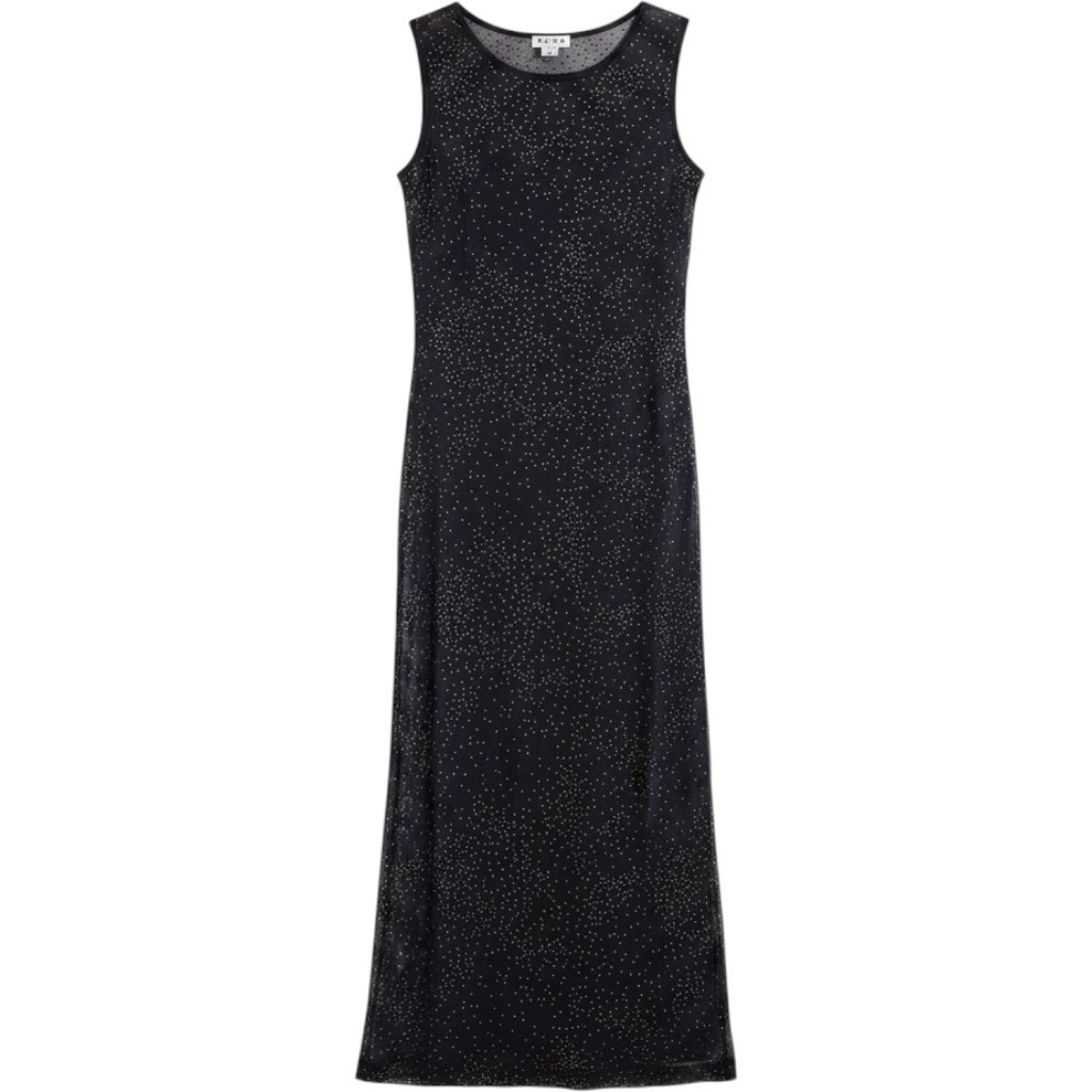BCBG Paris Vintage 90s Slip Column Dress Gray Glitter Mesh Maxi Fairy Size L