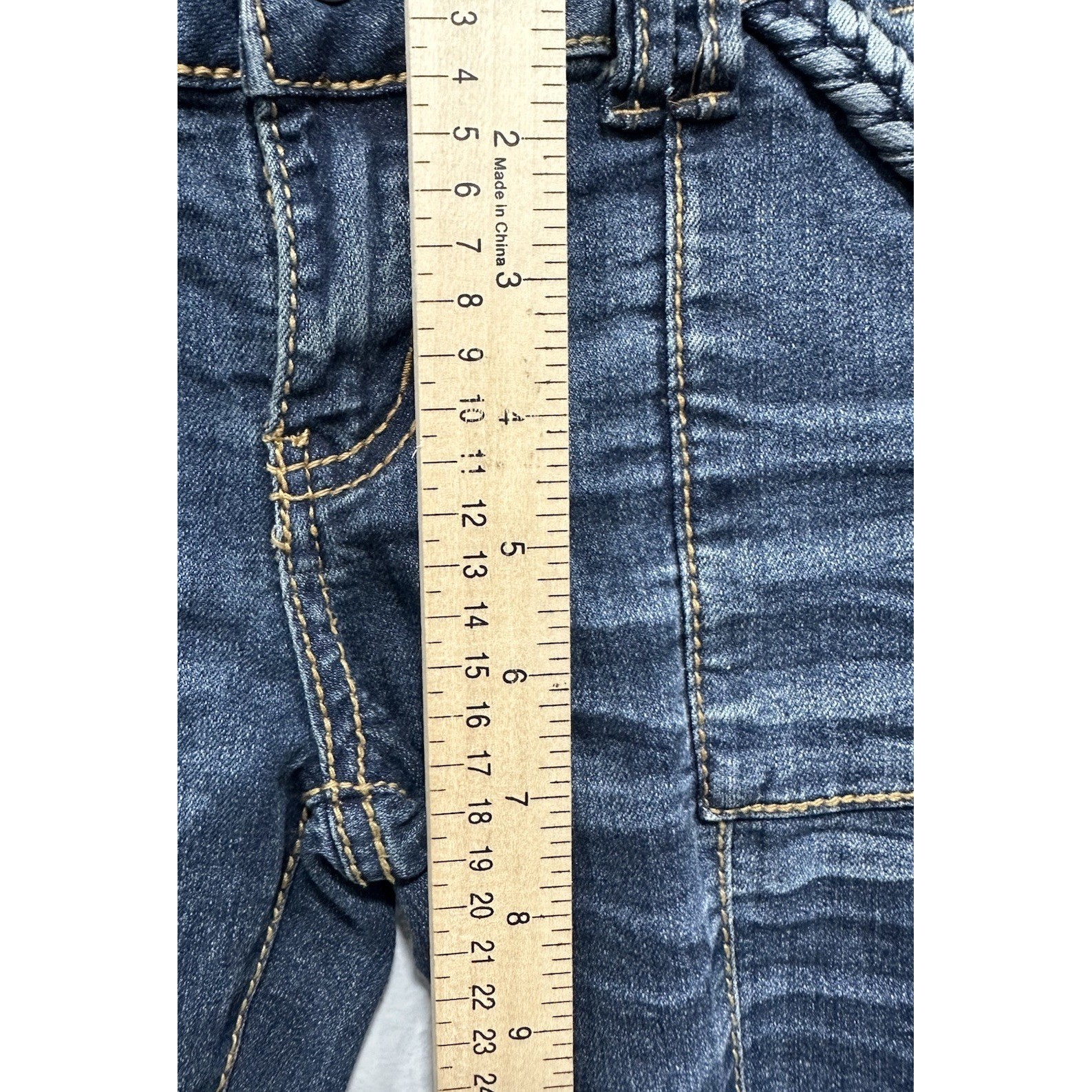 1St Kiss Flare Jeans Women’s Size 7 Blue Stretch Front Pockets Vintage Y2K 90s