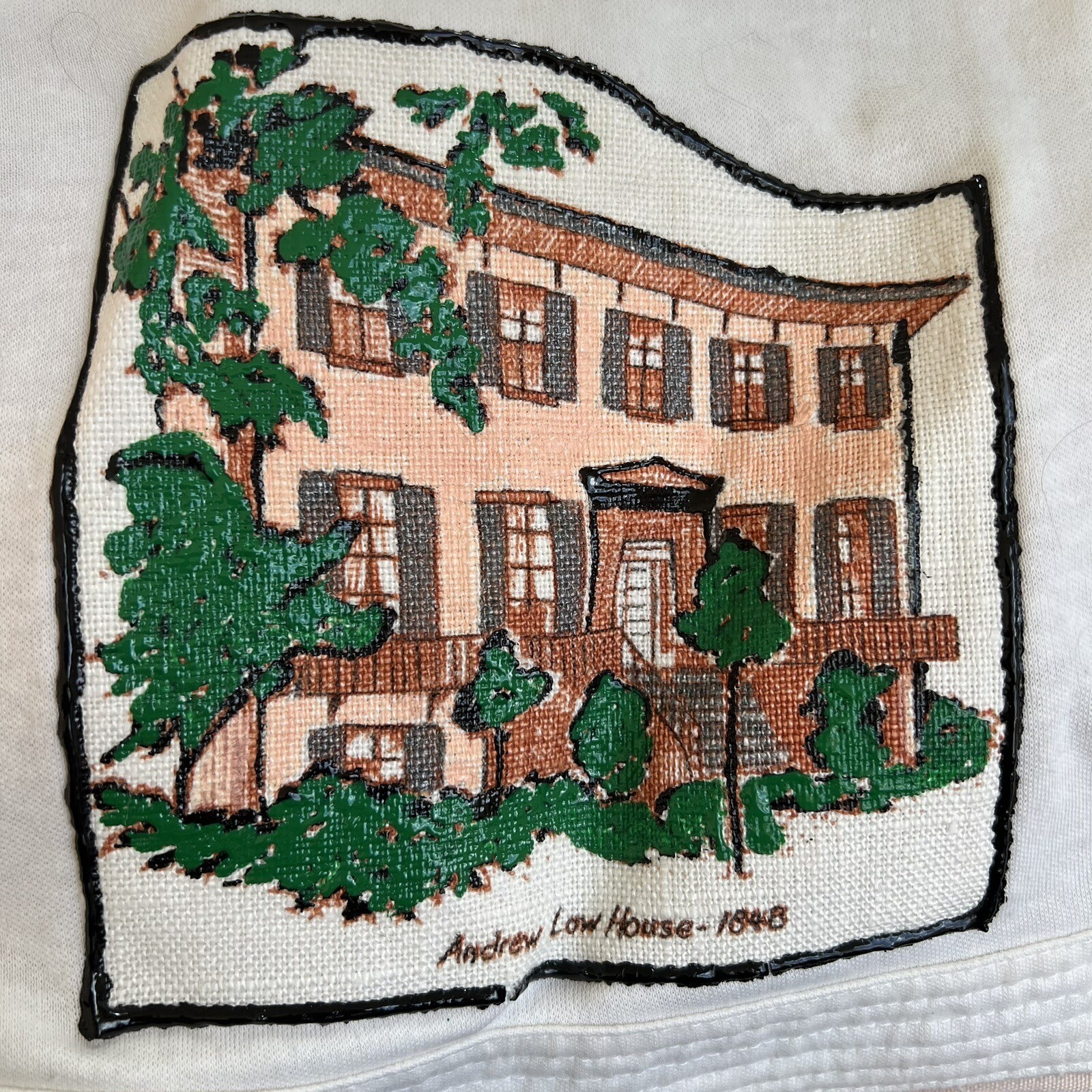 Vintage Savannah Georgia Historic Homes Handmade Circle Skirt Novelty 1990s
