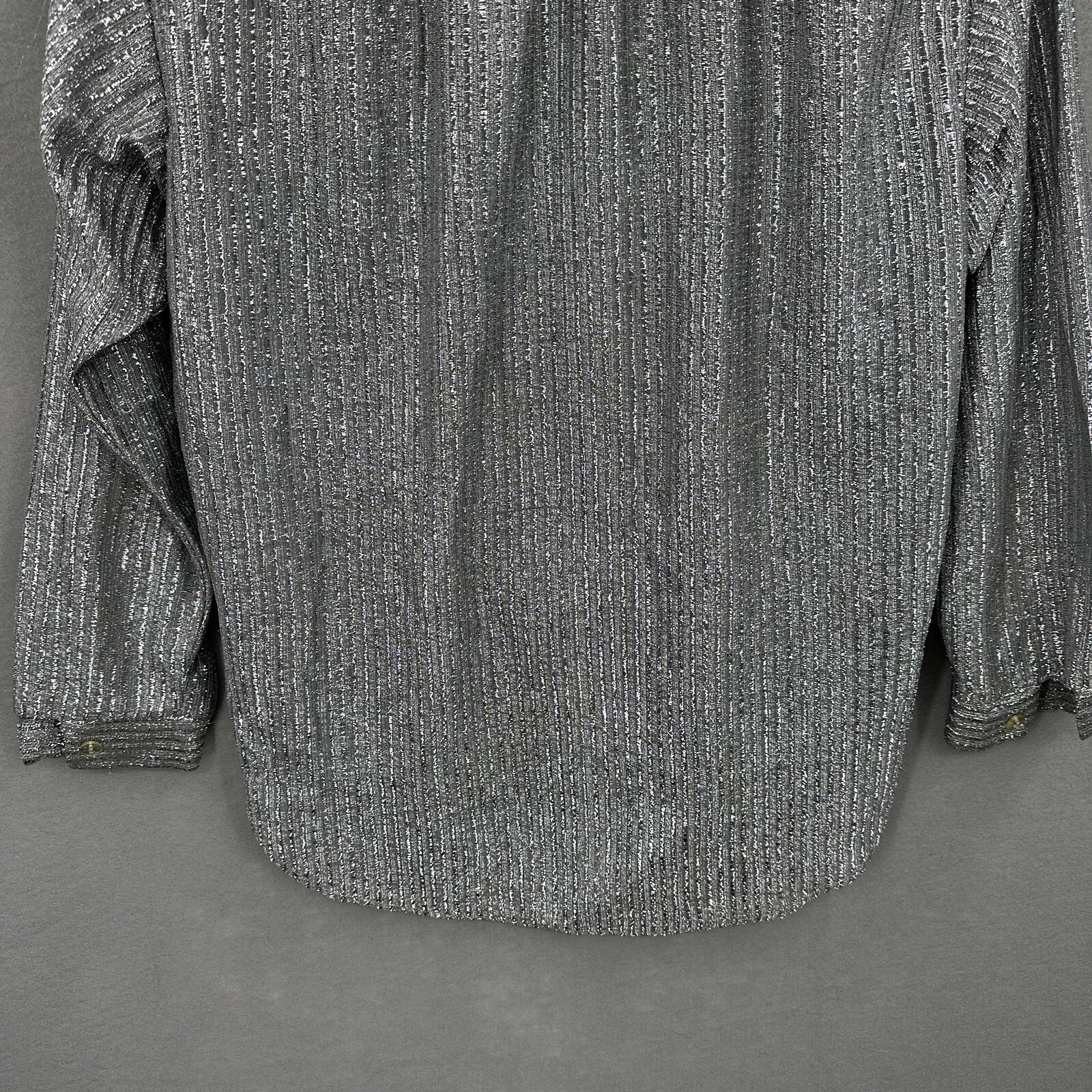 VTG My Kinda Gal Blouse Women XS Metallic Phoenix Arizona USA Cottagecore Button