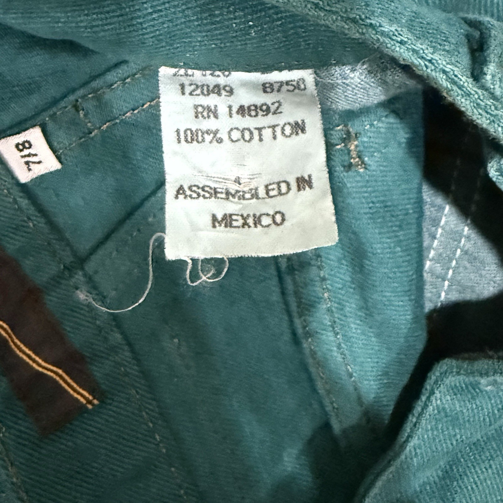Marithe Francois Girbaud Jeans Women 7/8 Teal Vintage High Waist Tapered 90s