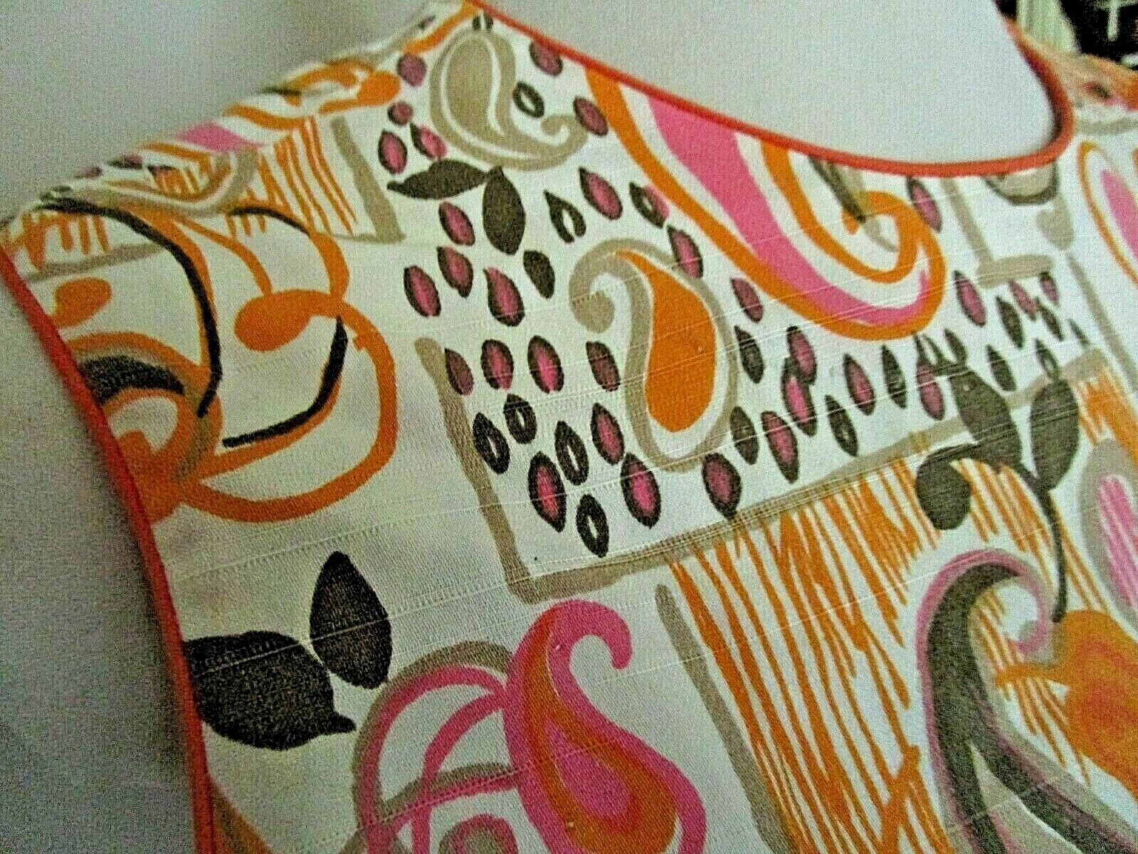1960’S VINTAGE KIYOMI IOLANI OF HAWAII Shift + Belt WILD MCM PINK ORANGE PAISLEY