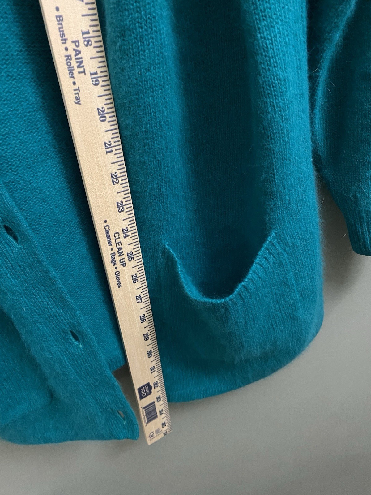 Vintage Womens Sweater Cardigan Oversized Size M Lamswool Mix Tiffany Color