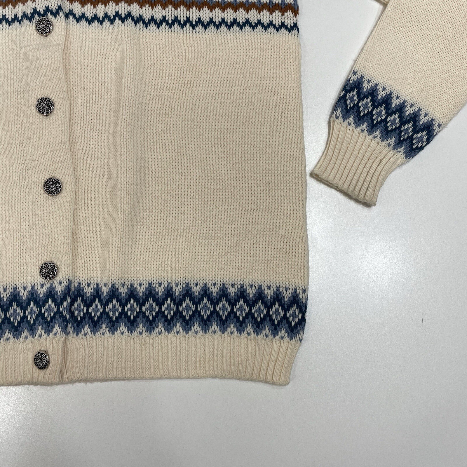 Vintage Swiss Jersild Cardigan Knitted Button Sweater Women’s Size 42