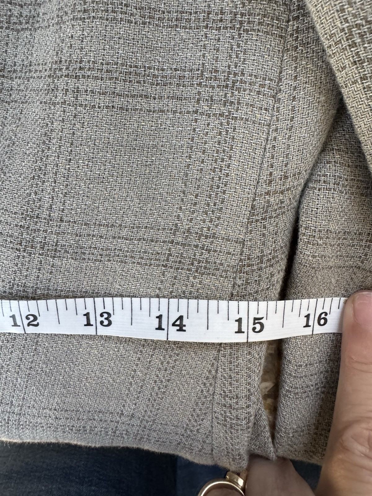 Vintage Giorgio Armani Georgia Blazer IT 40 US 4 Plaid Long Jacket Made Italy
