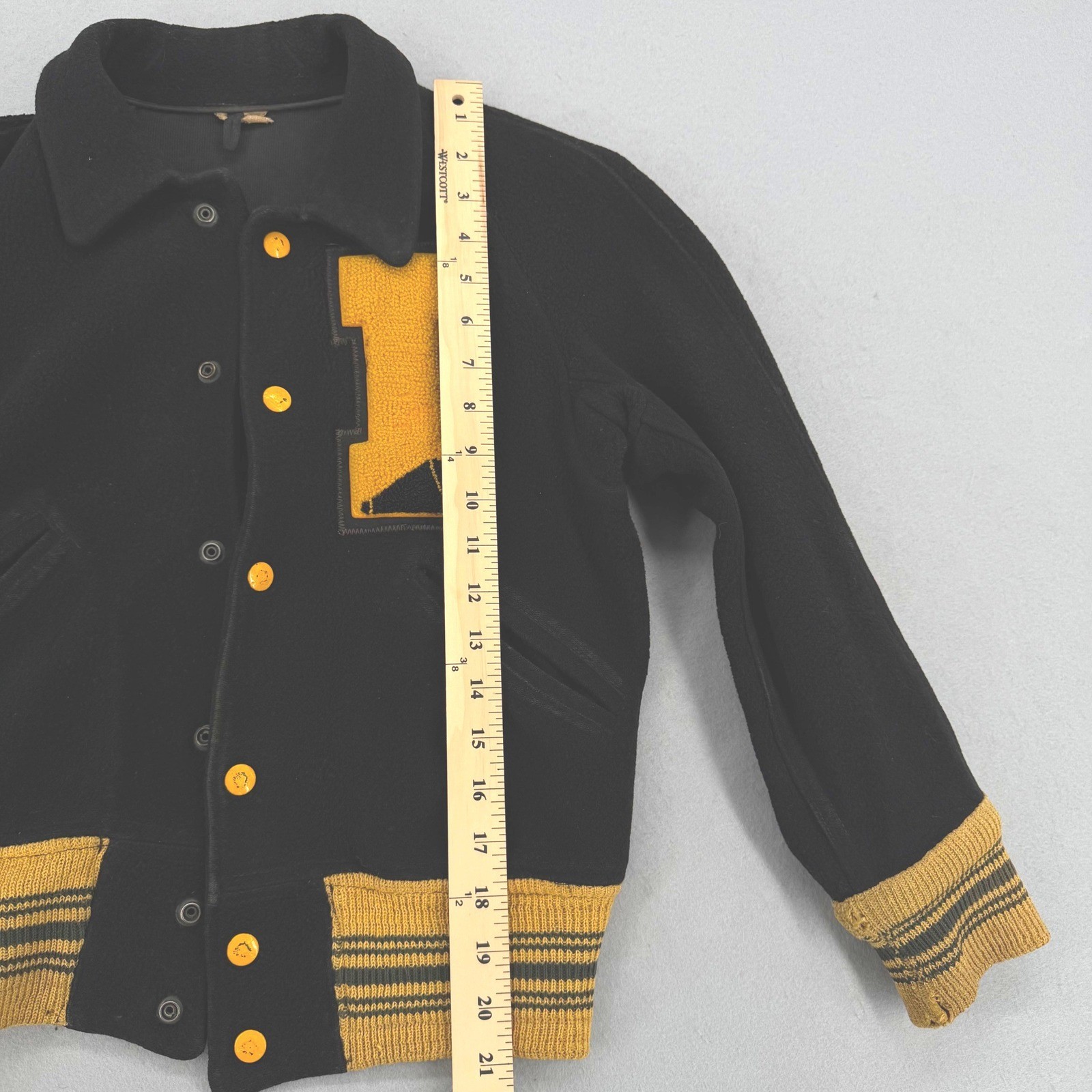 Vintage 1960’s Varsity Cheer Letterman Jacket Display Piece Itasca ISD Texas