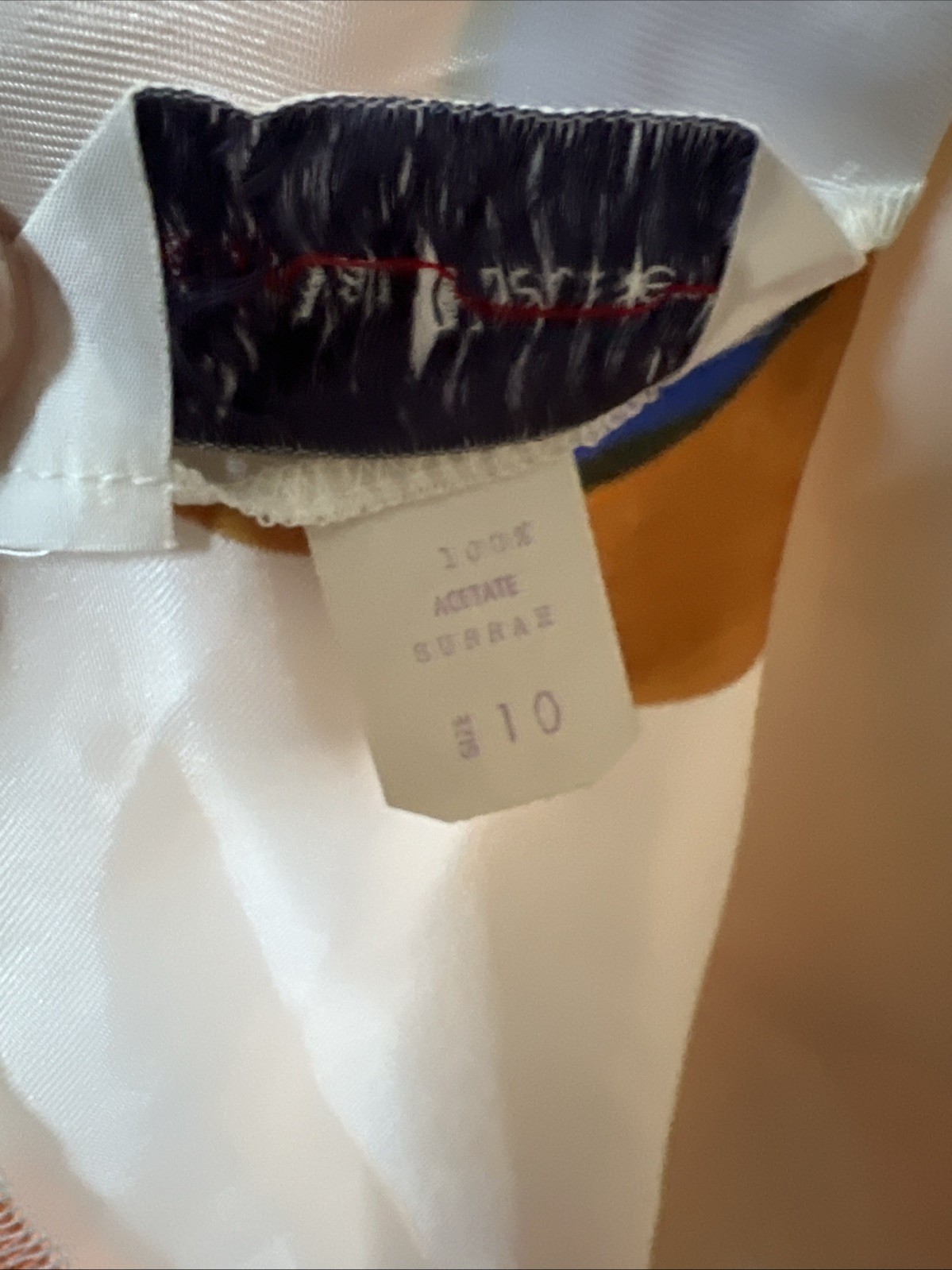 Vintage 70’s Lady Van Heusen Colorful Geometrical Blouse Size 10