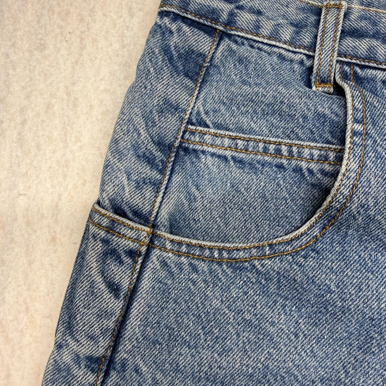 Vintage Guess Jeans Georges Marciano High Waisted Straight Leg Blue Denim 29×32