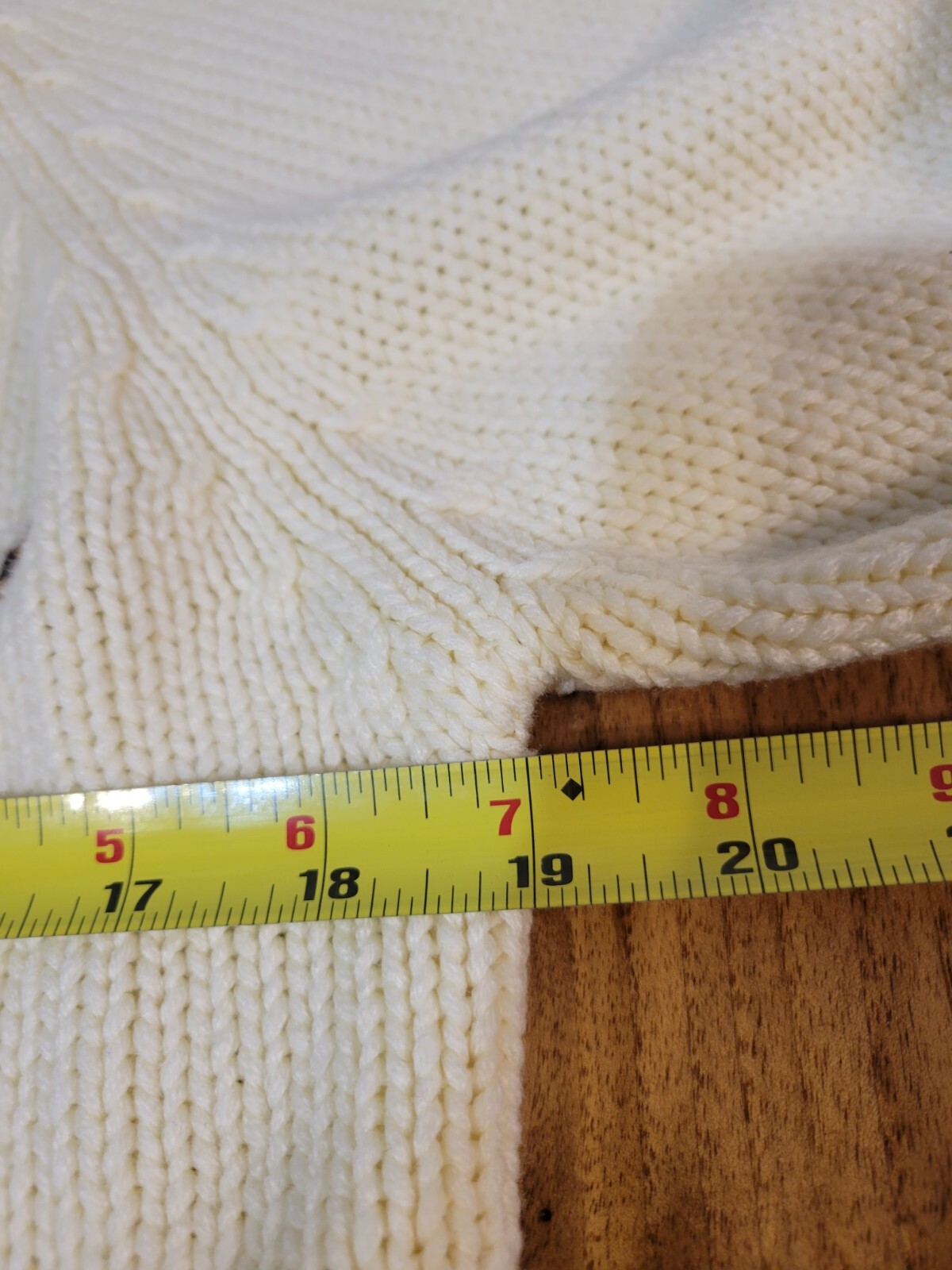 Vintage Sigallo medium vintage ivory and brown crew neck sweater