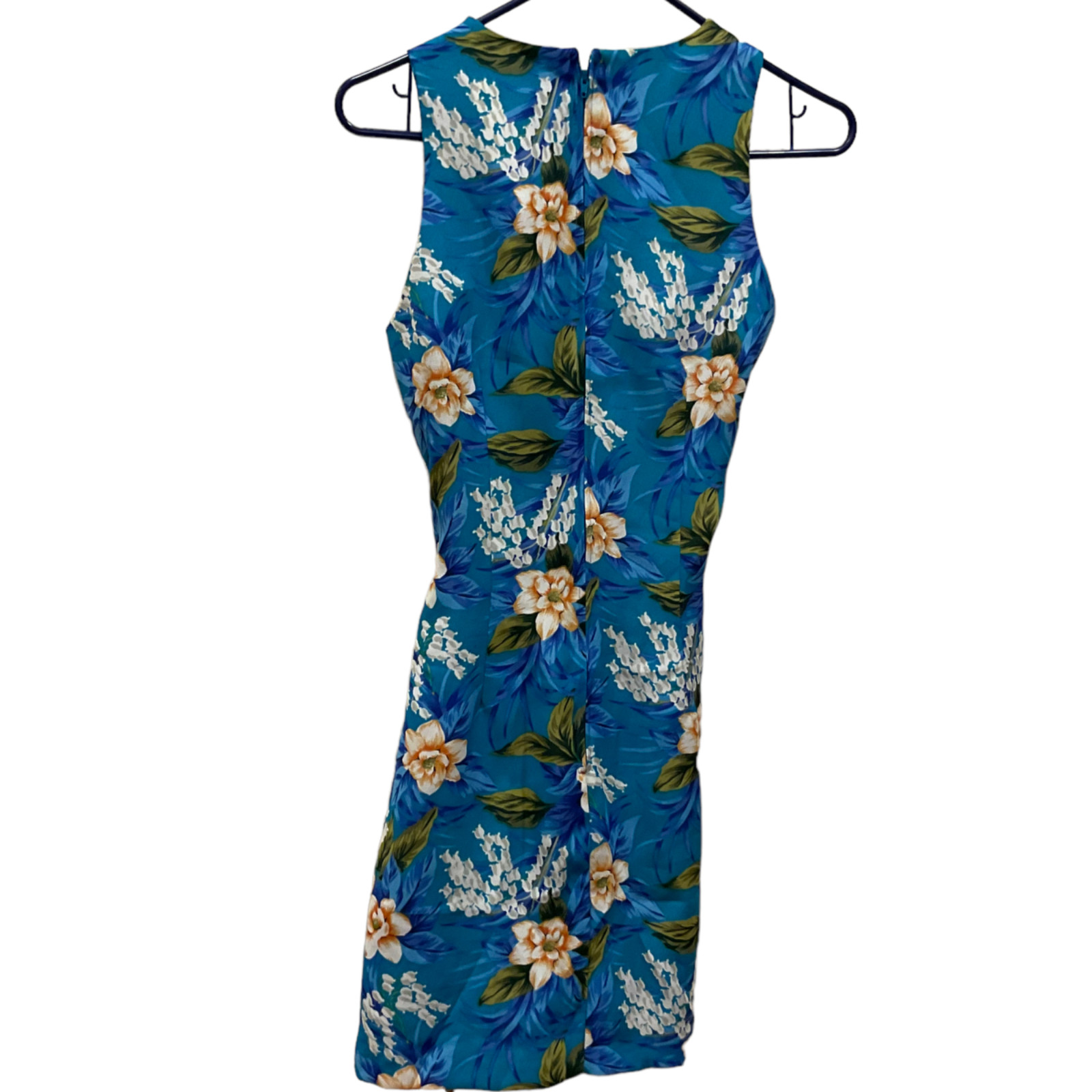 Vintage Alyn Paige Hawaiian Sarong Dress Juniors Sz 7/8 Tropical Floral short