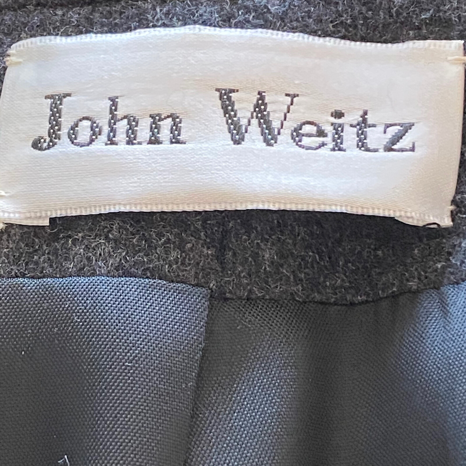 John Weitz Coat Vintage USA New Lined Womens 100% Gray Button Long Wool