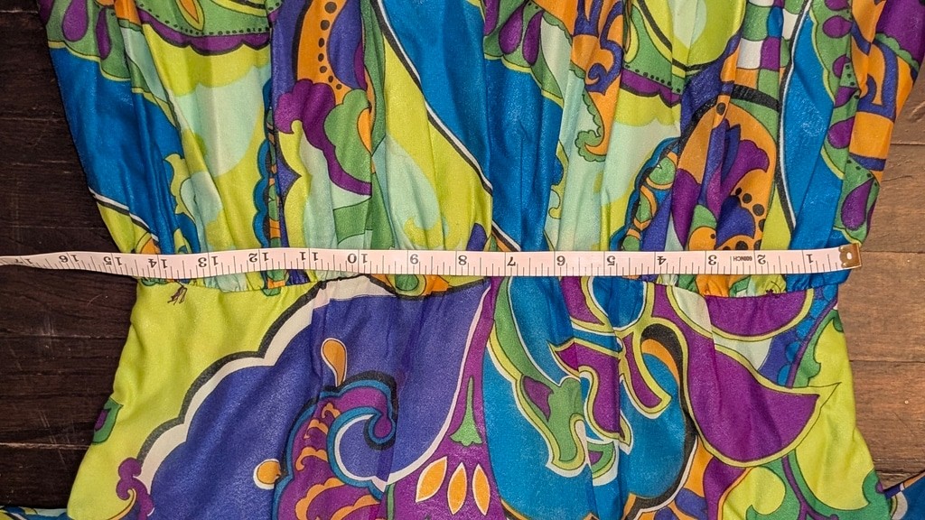 Incredible 1960’s Psychedelic Murray Hamburger&co. Maxi Dress
