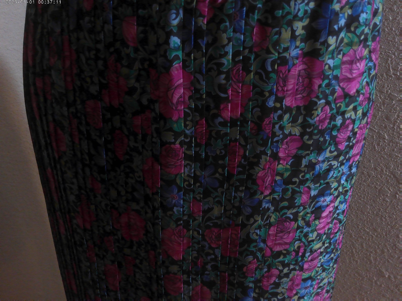VTG Diane Freis 1980s Polyester Georgette 2-Piece Skirt Set Bright Floral O/S