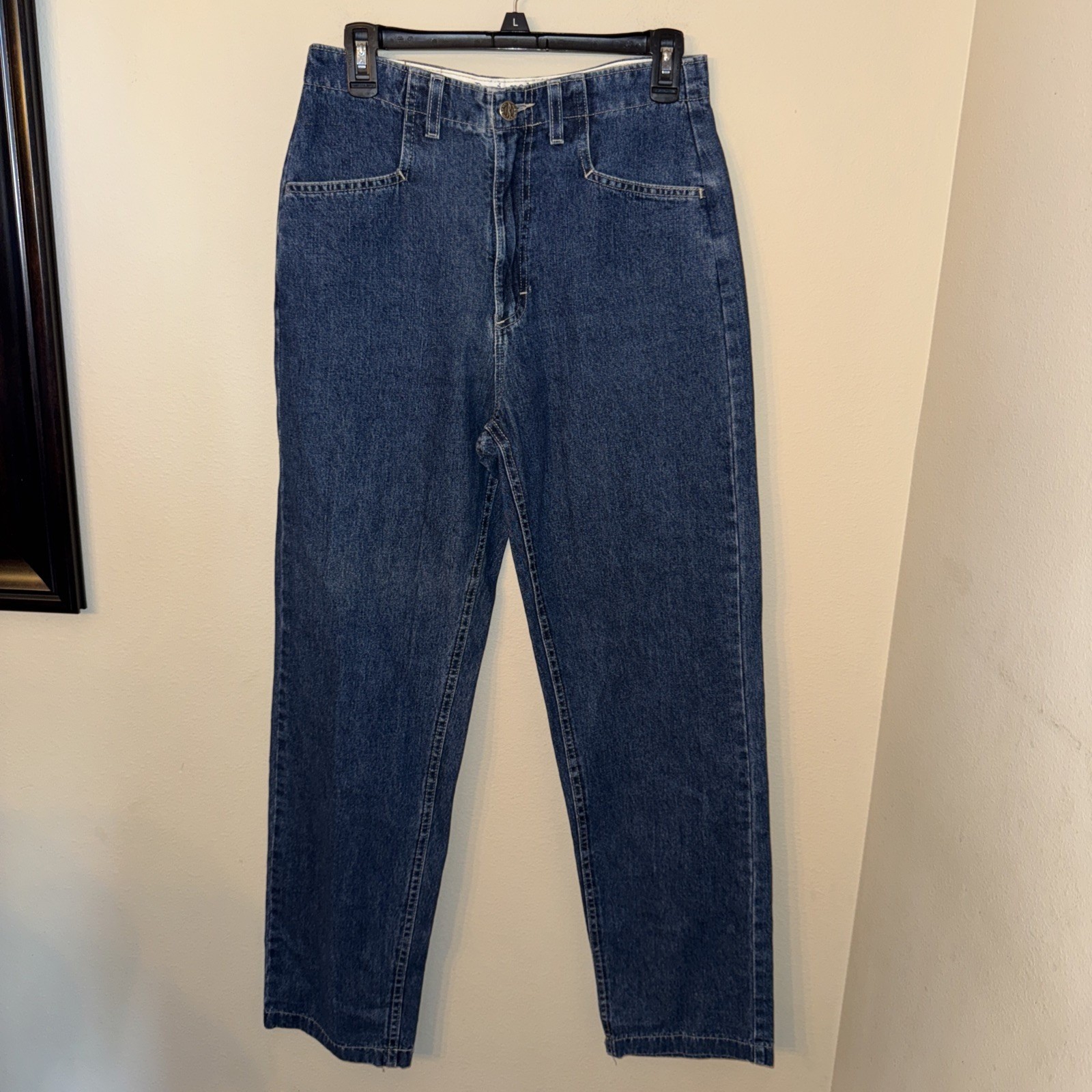 Vintage Riders by Lee High Rise Jeans Sz 6 Medium Wash 100% Cotton Straight Leg