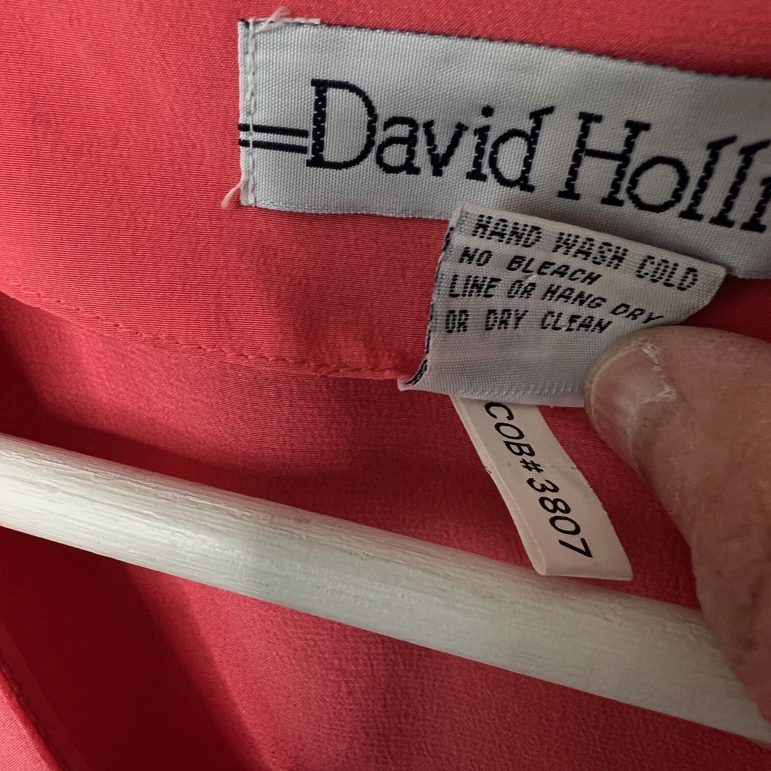 David Hollis Silk Top & Shorts Set 2 Piece Womens Small Coral Pink 90s y2k