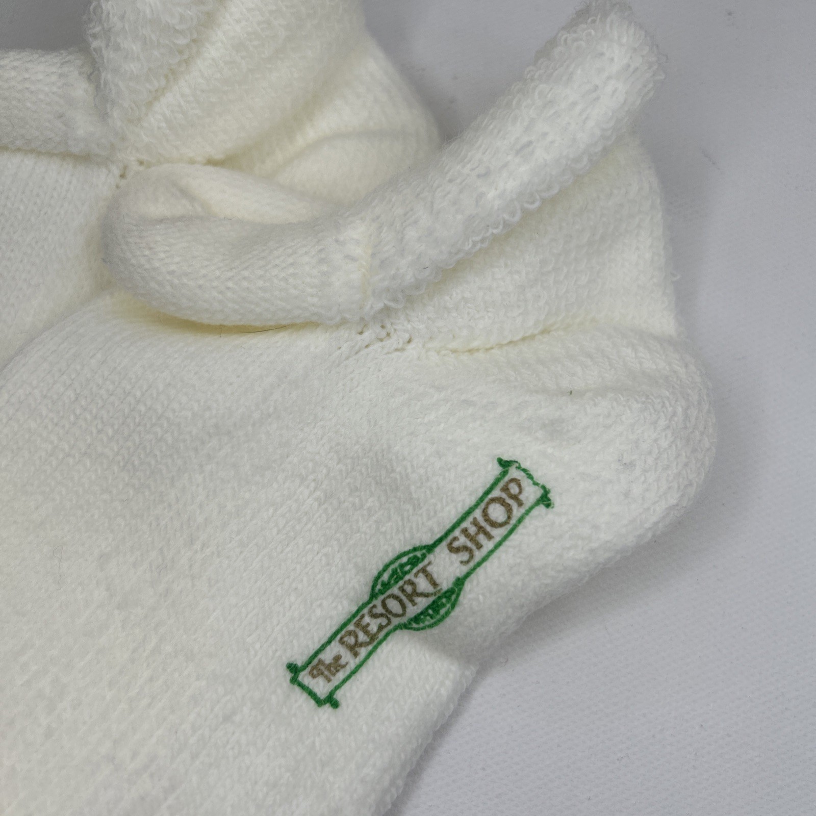 VTG Socks Acrylic Blend White Roll Top-Down Ankle 9-11 80s 90s NOS Resort Shop.