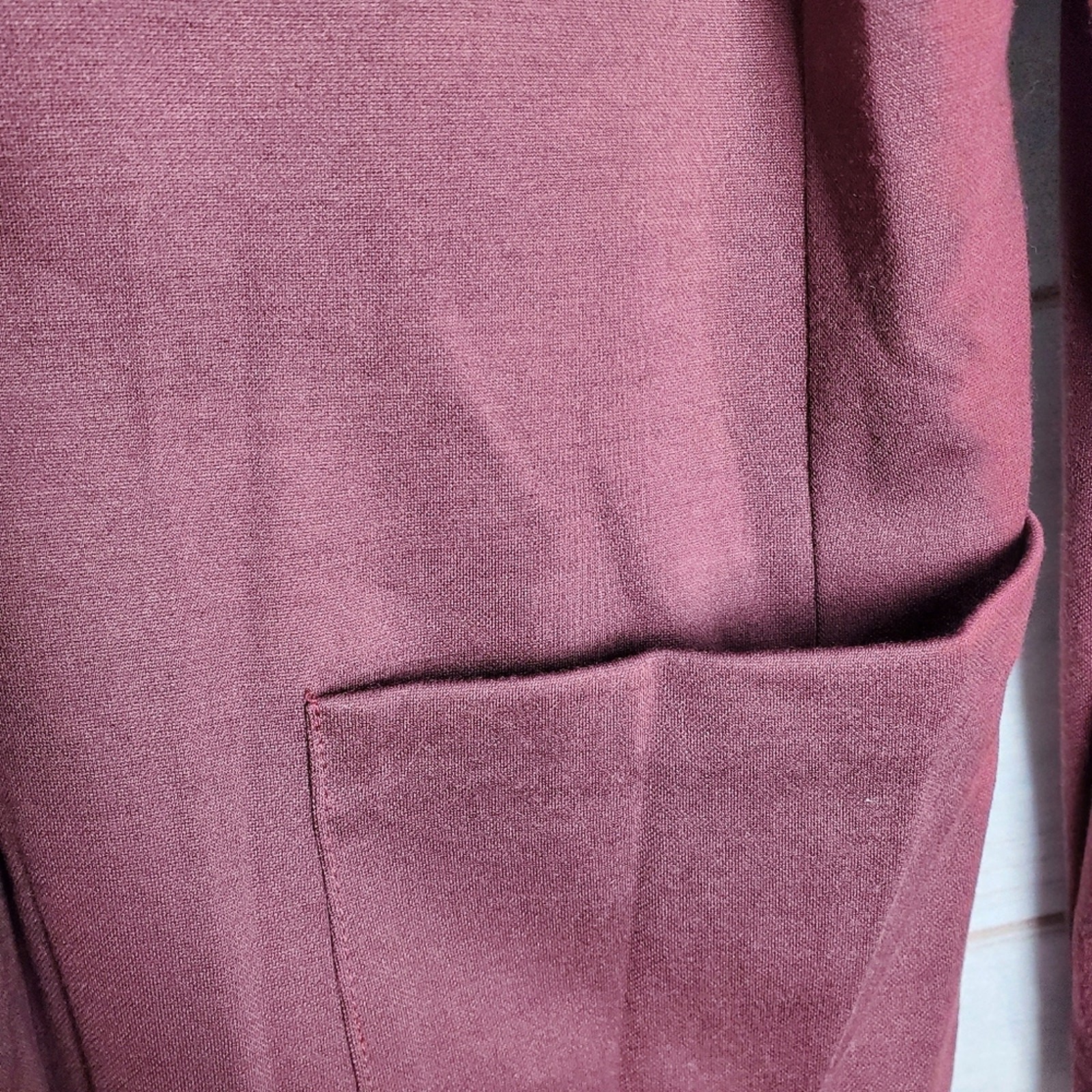 Vintage 90s Catalina Burgundy Fitted Double Button Pocket Blazer Size 12