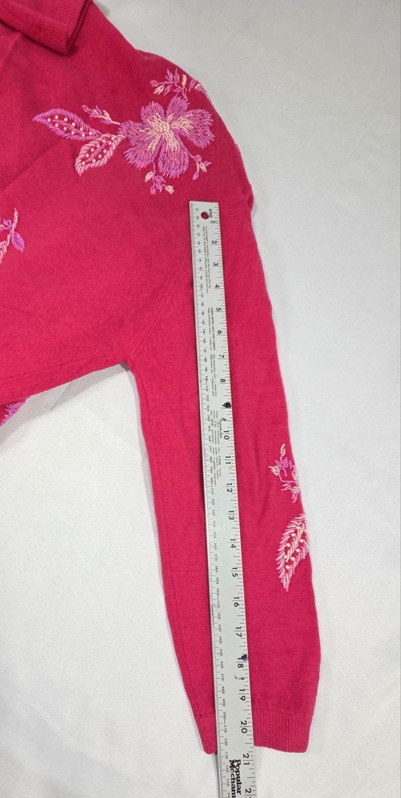 Vtg 50s Cavanagh’s Pink Beaded Wool Angora Cardigan Sweater Sz 44 St. Thomas VI