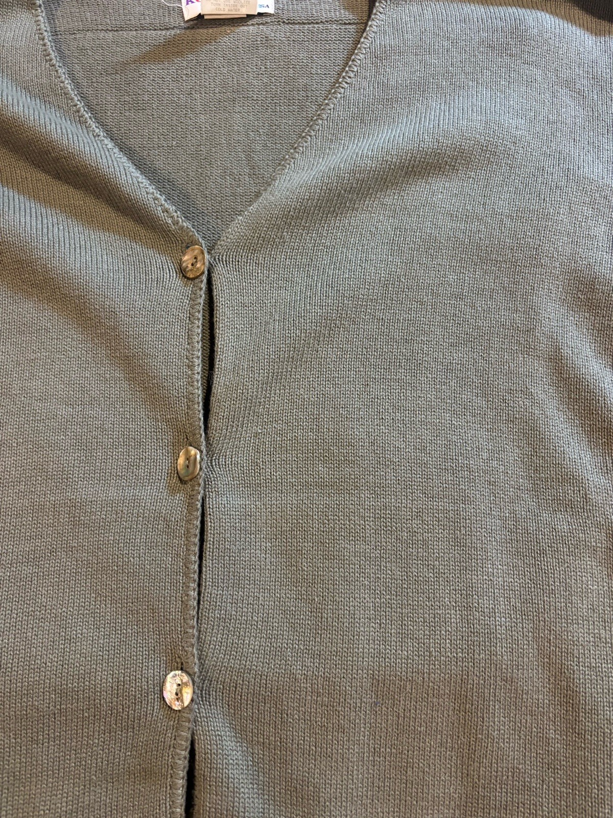 Kolor Way Hand Stitched Artistic Wine-Themed Cardigan Button Up Sweater Small