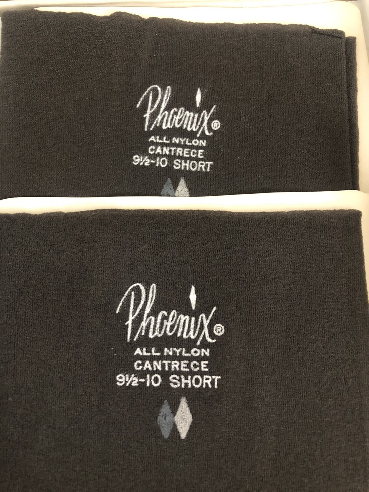 3 Pr PHOENIX 717 All Nylon Cantrece Stockings 9 1/2-10 Short BLACK BEAUTY