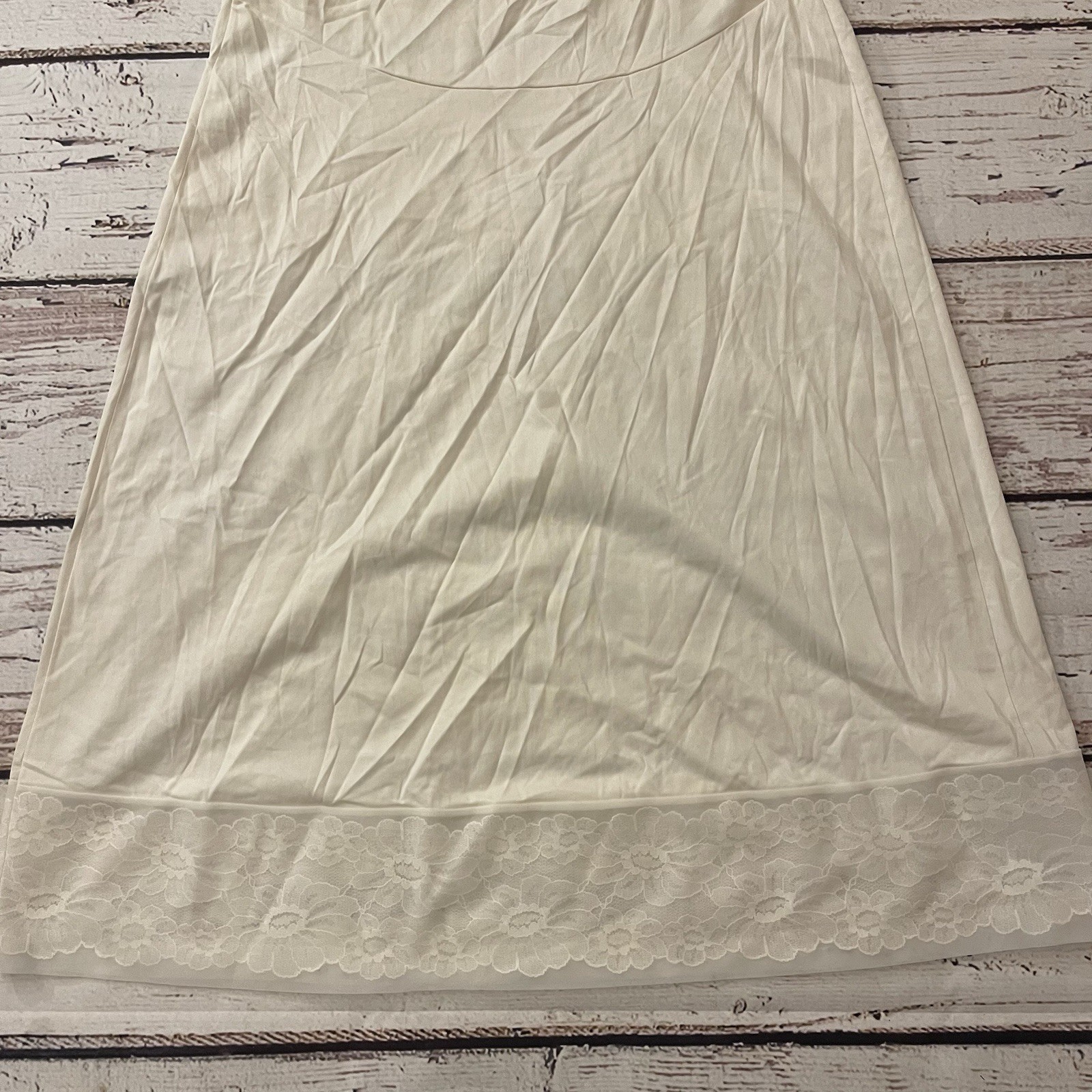 Vintage Vanity Fair Nightgown Size 38 Tricot All Nylon Lace Lingerie Womens Sexy