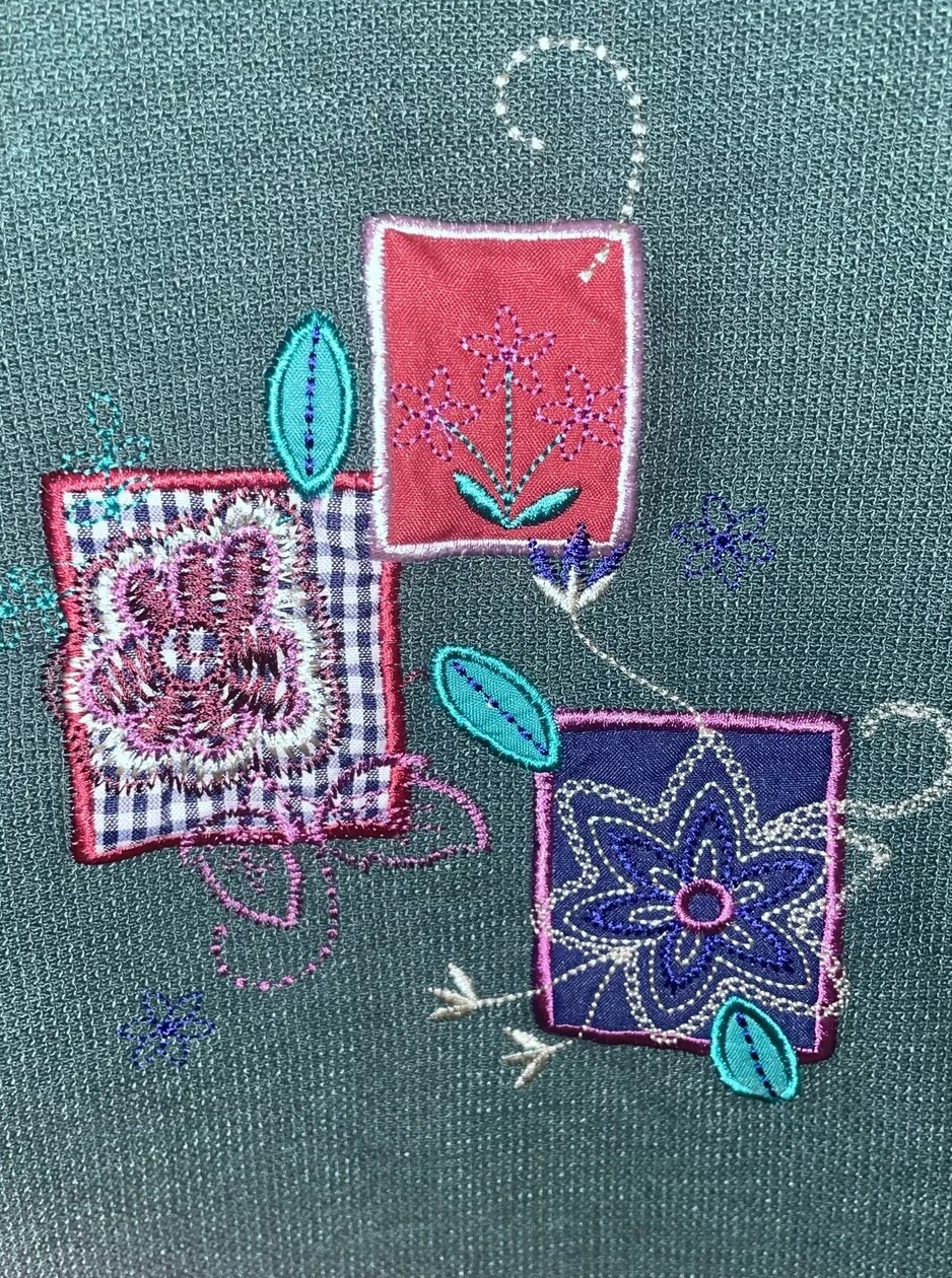 Vintage Embroidered Cardigan Size Small Kenneth Too! Sweater Floral Work NWOT