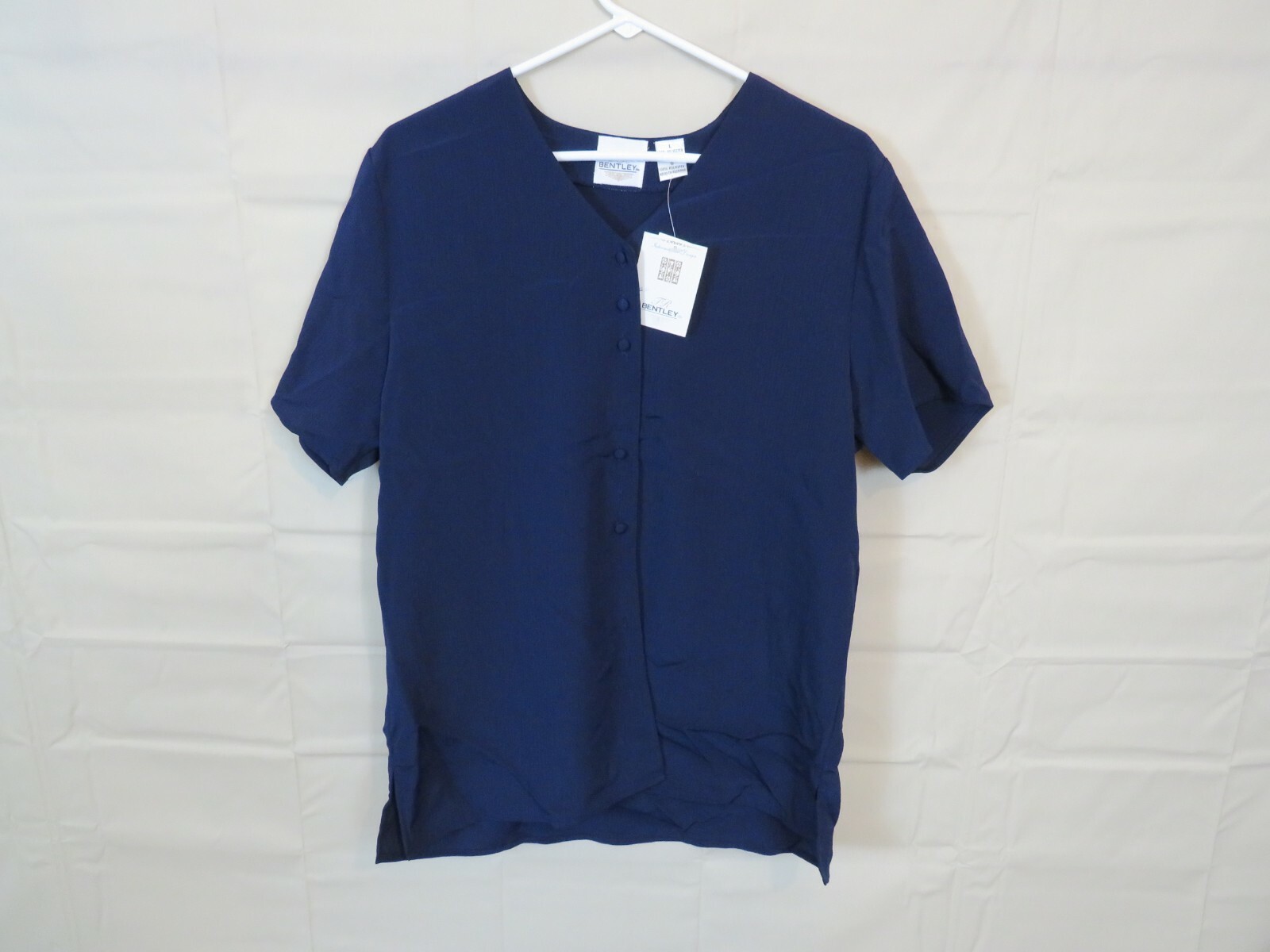 NOS Vintage Shirt Bentley Blue Large with tags