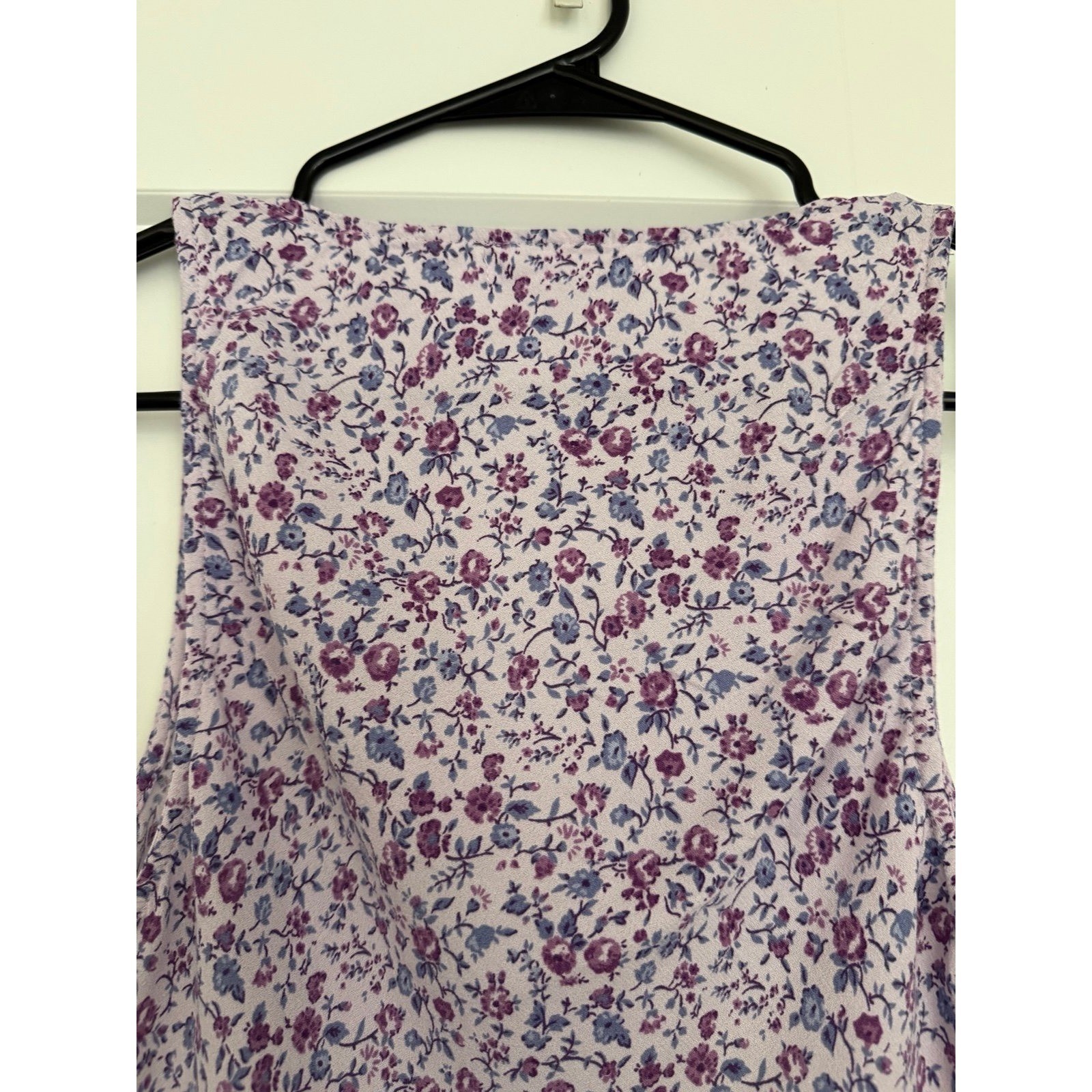 Reformation Calix Mini Dress Womens Small Lavender Floral V-Neck Sleeveless USA