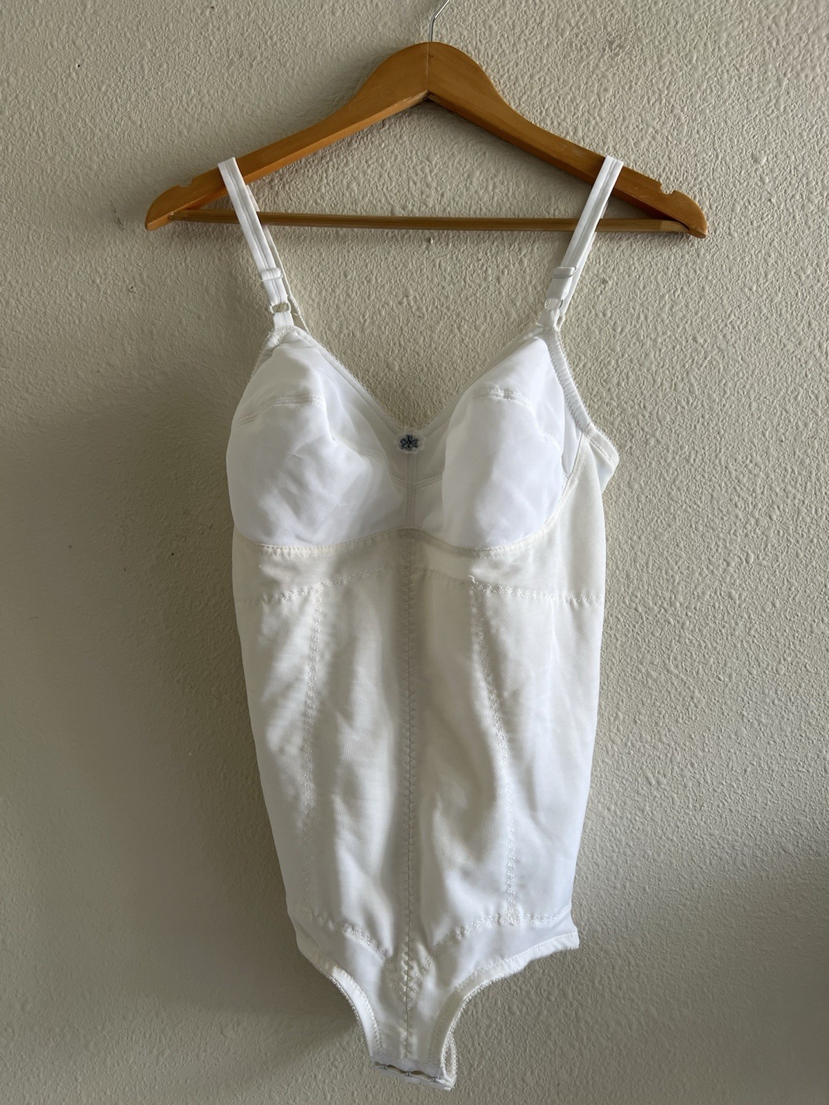 Subtract Vintage Ivory All In One Shapewear Bodysuit 38C Union Label Cottagecore
