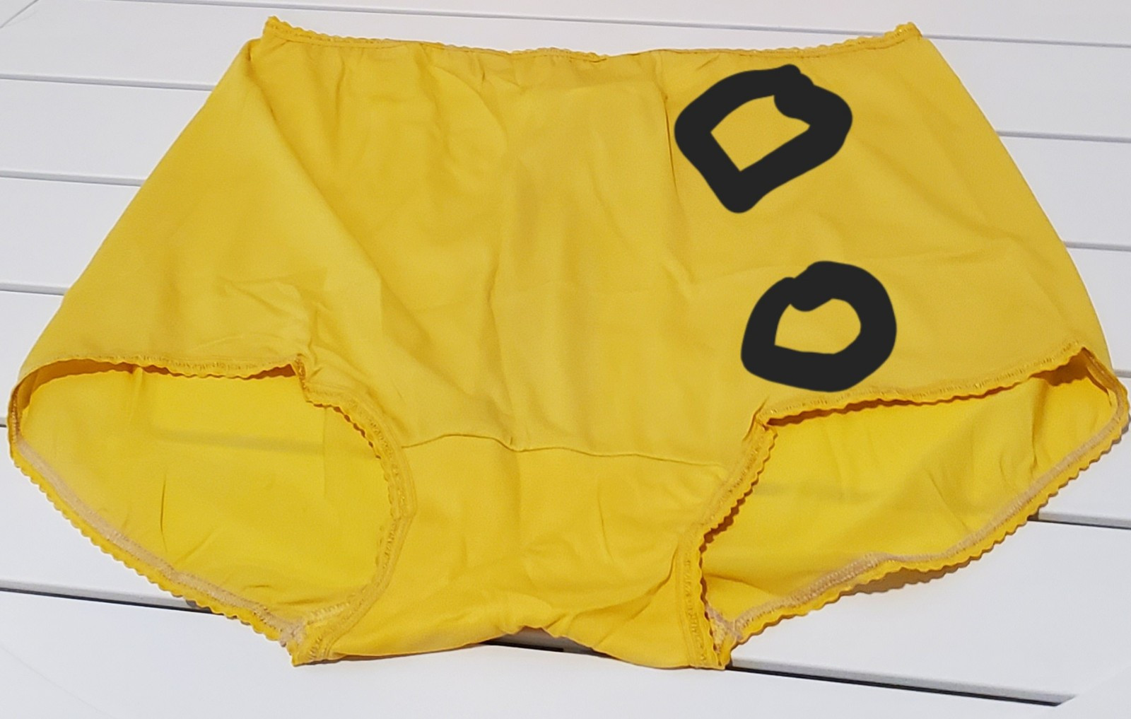 Flawed Bali Full Brief Granny Panty Wide Gusset 10/3XL Marigold Yellow 2633