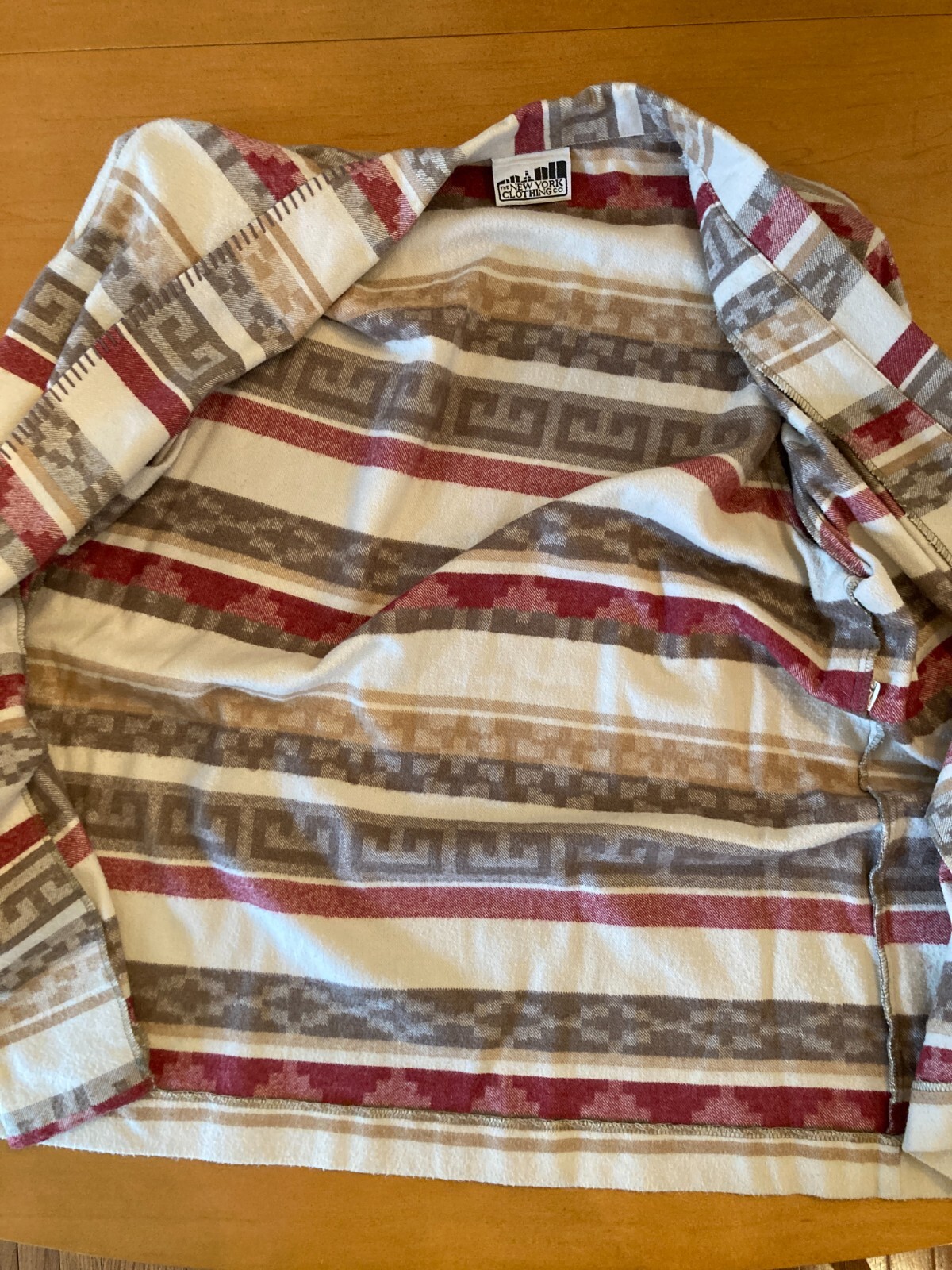 Vintage Women Aztec Southwest Blanket Blazer Size Large Western USA Union Made