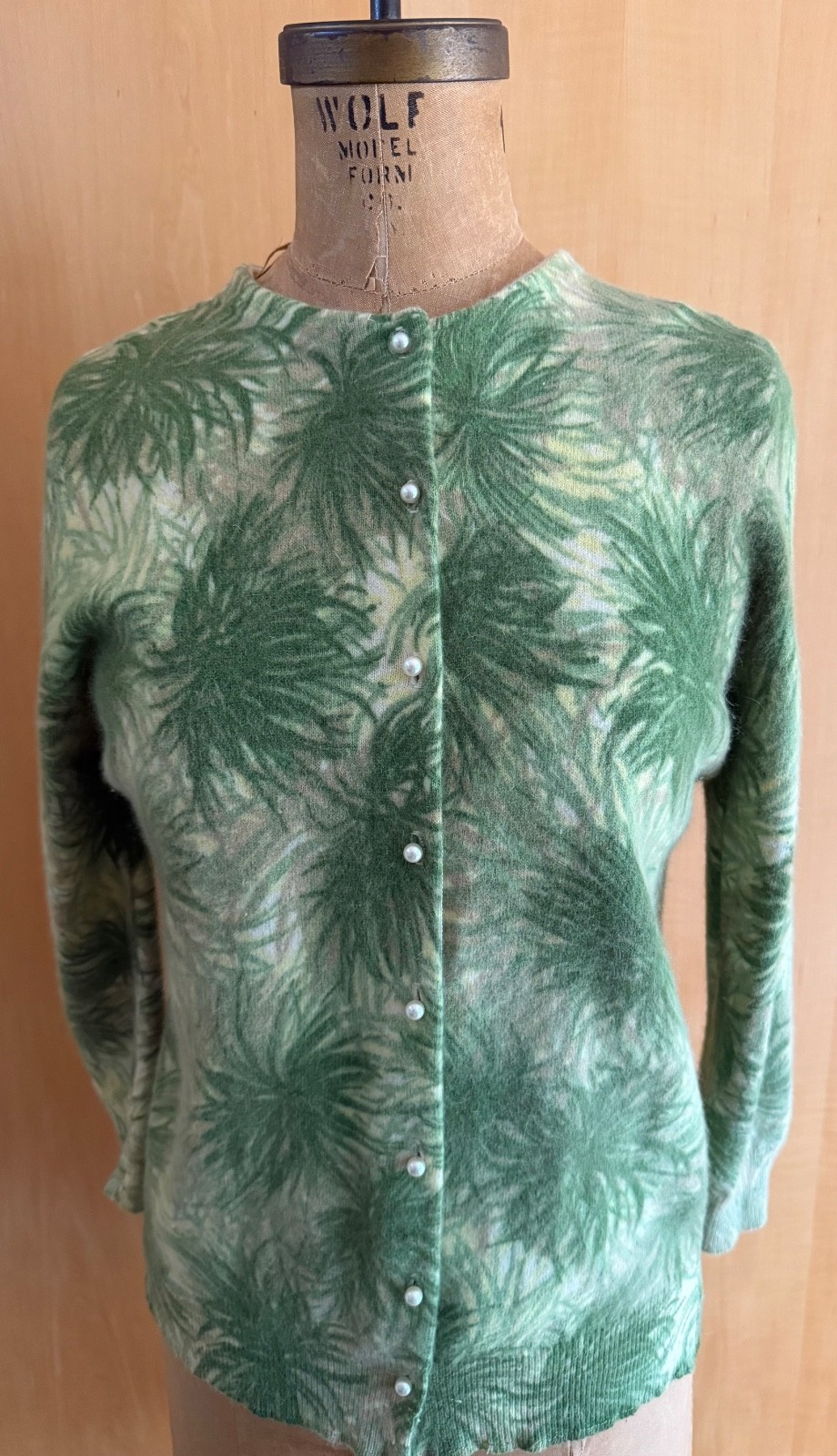 Vintage Edinburgh Angora and Lambswool Cardigan