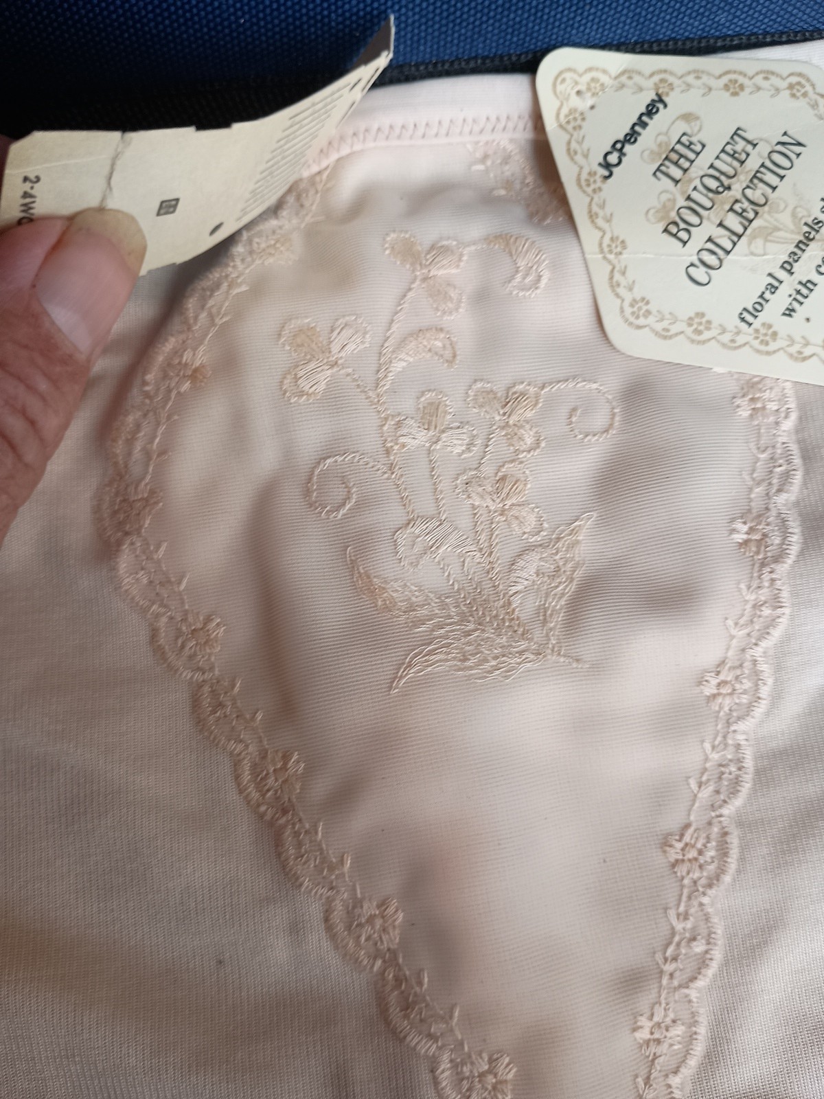 Vintage JC Penney Bouquet Collection Panties Sz XL Nude NOS