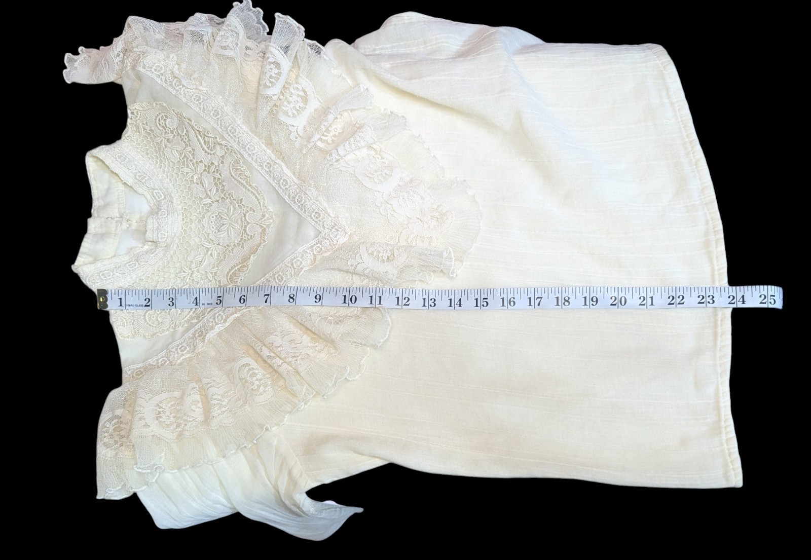 Vtg 70s Gunne Sax Victorian Ruffle Lace Long Sleeve Blouse Edwardian Bridgerton