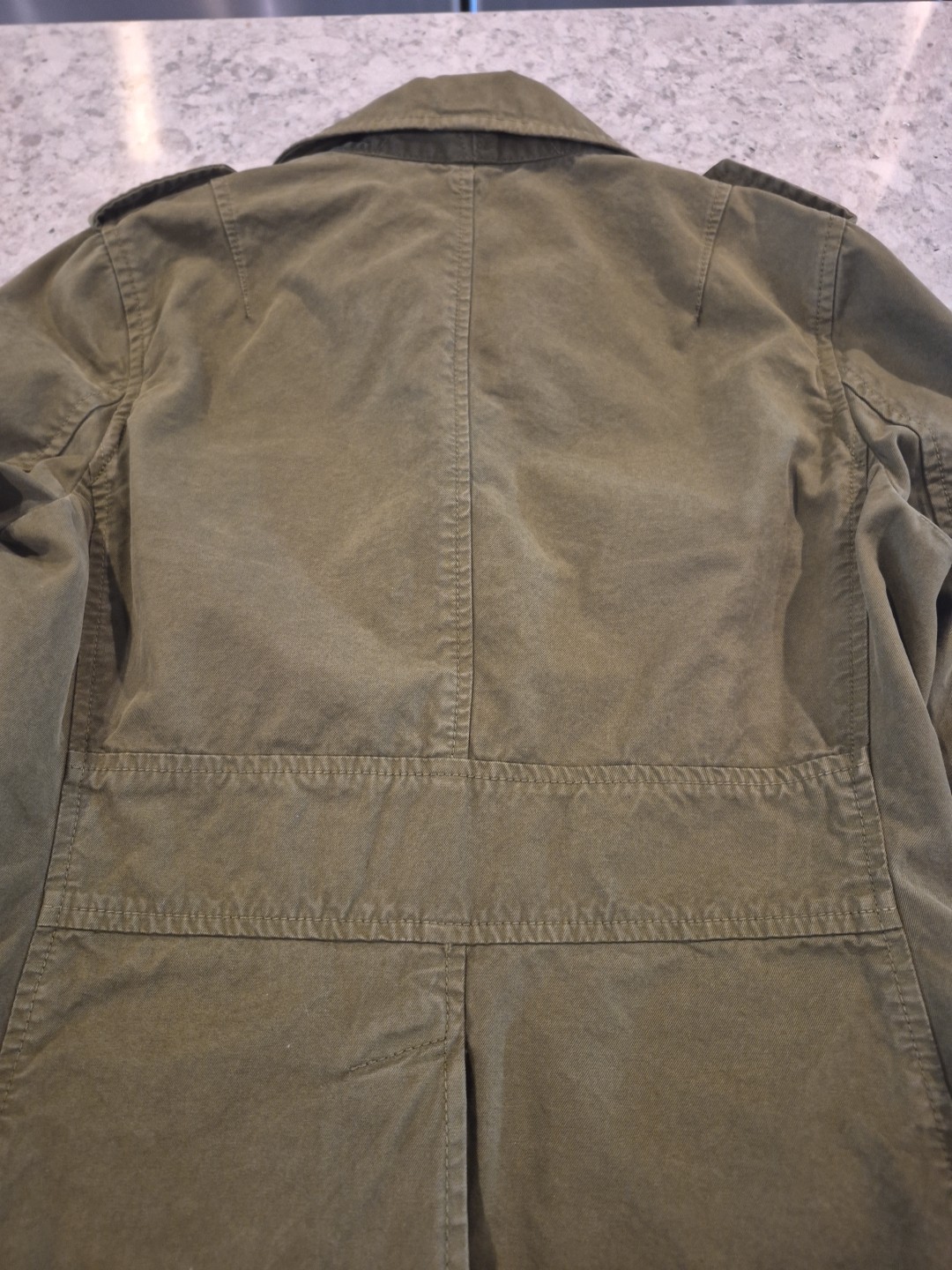 Vintage Banana Republic Military Safari Utility Jacket Army Green Women’s Size 6