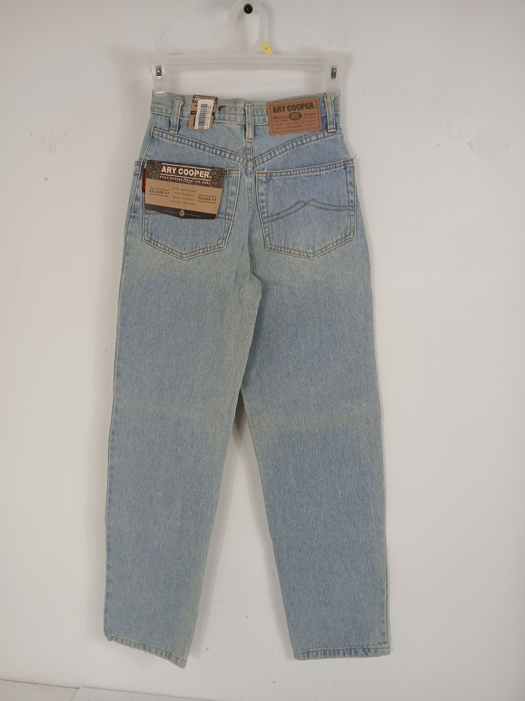 VTG 90s Ary Cooper Womenss Size 12 High Waist Relaxed Jeans Light Denim New