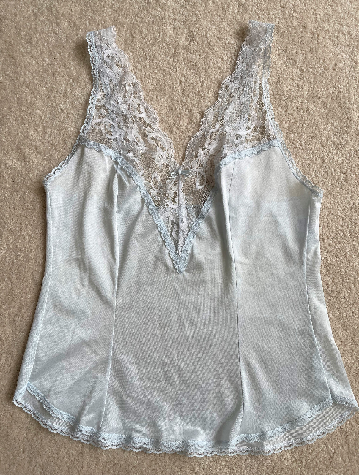 Vintage Maidenform Blue Camisole Size 32 Style 68203 SWEET NOTHINGS DACRON