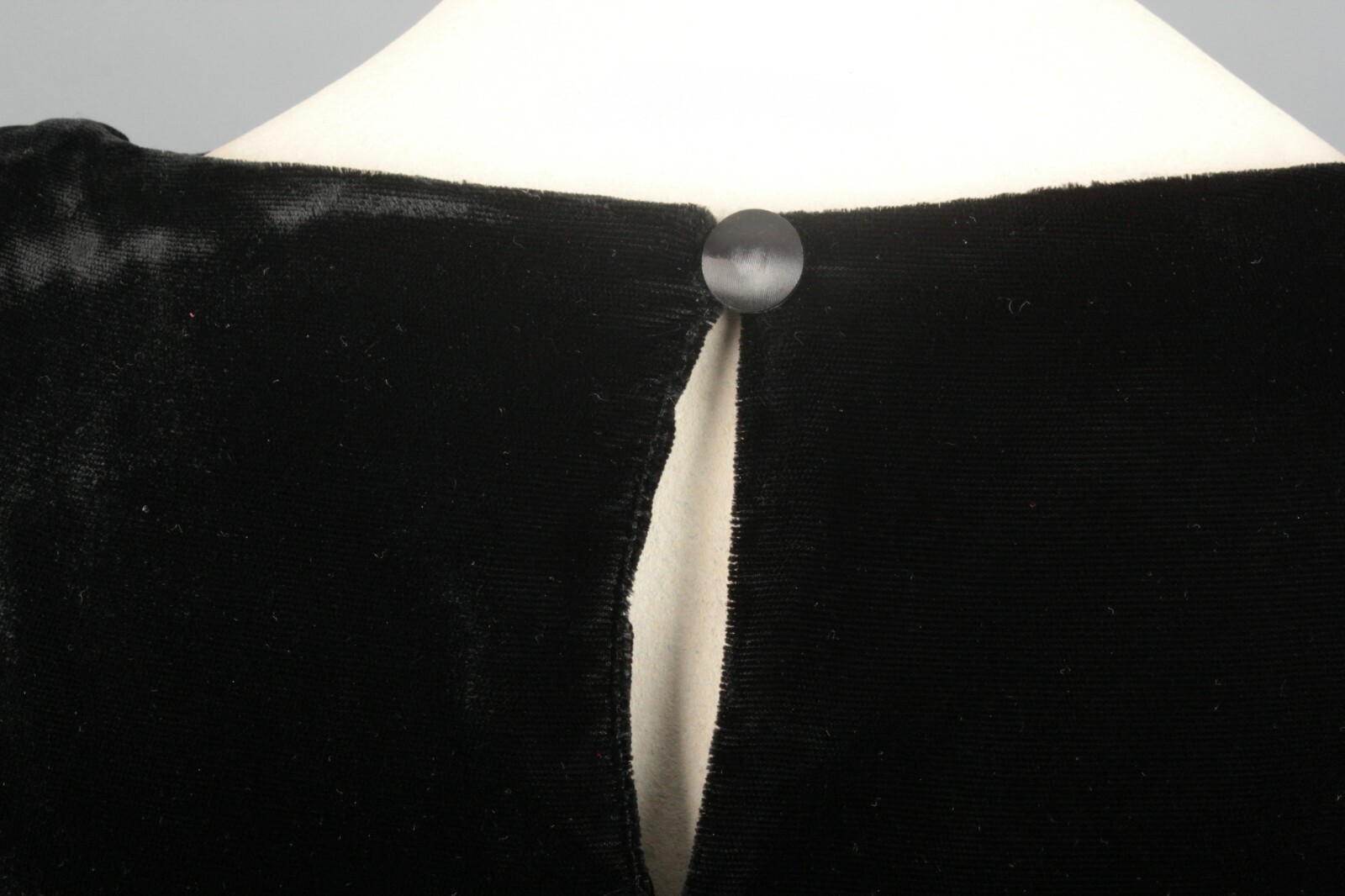 VTG Women’s 80s (30s Style) Black Velvet Dress Sz S 1980s 1930s