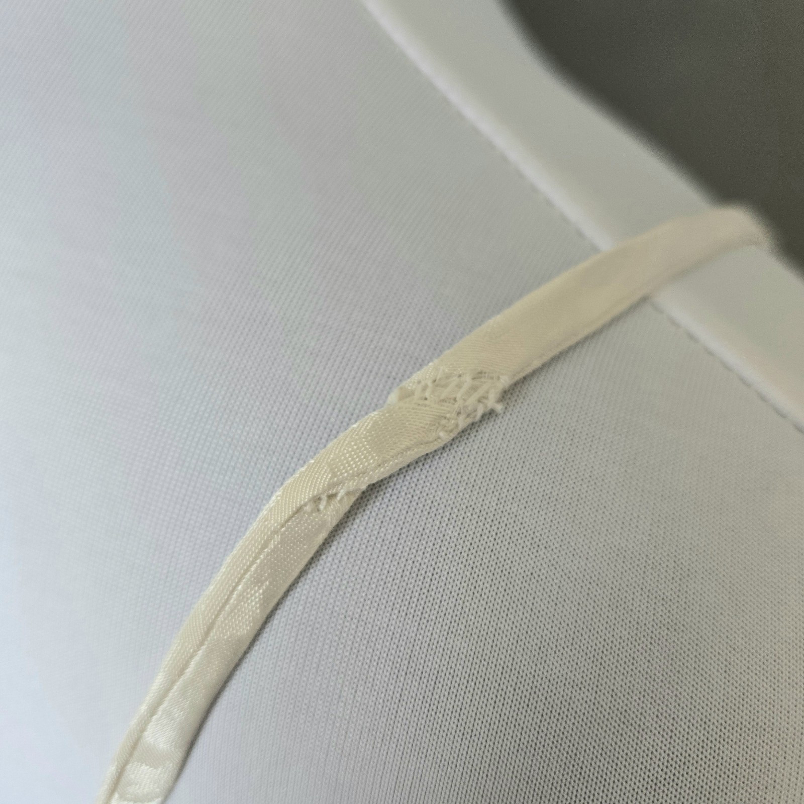 Vintage 70s White Satin Dress Cowl Neck Spaghetti Strap 9/10