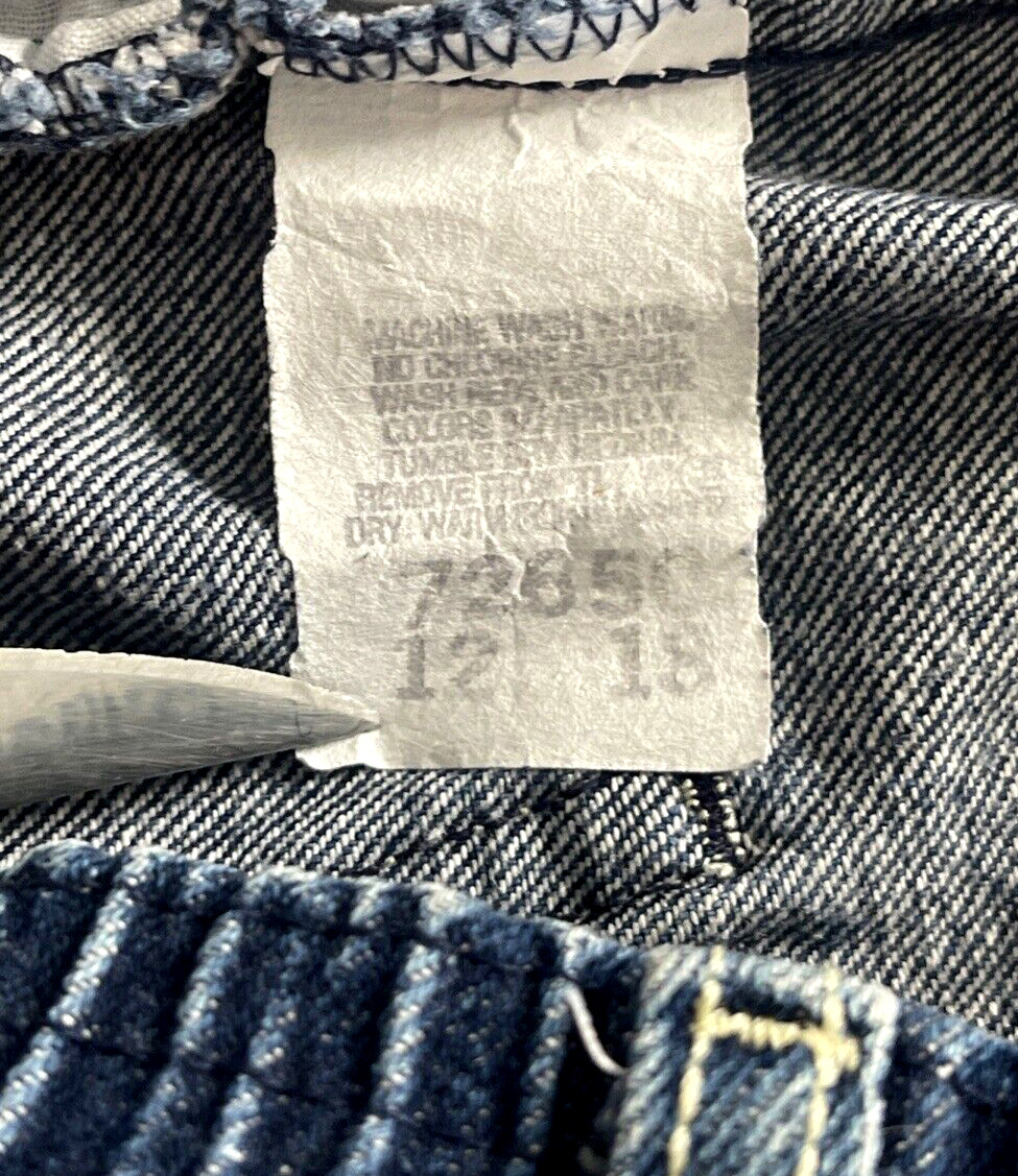 Pizzazz New York Paris Blue Jeans Elastic Waist Talon 42 Zipper size W30 L28.5