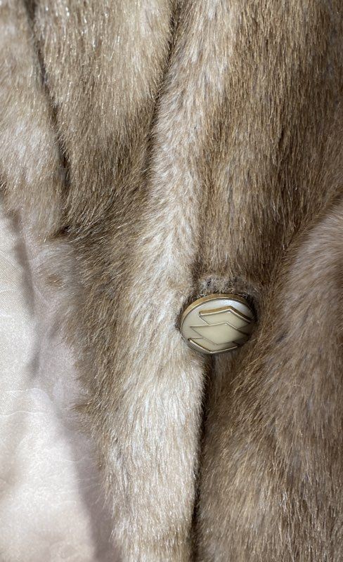Vintage 70s Career Originals Women’s Brown Tissavel Faux Fur Coat Size 16
